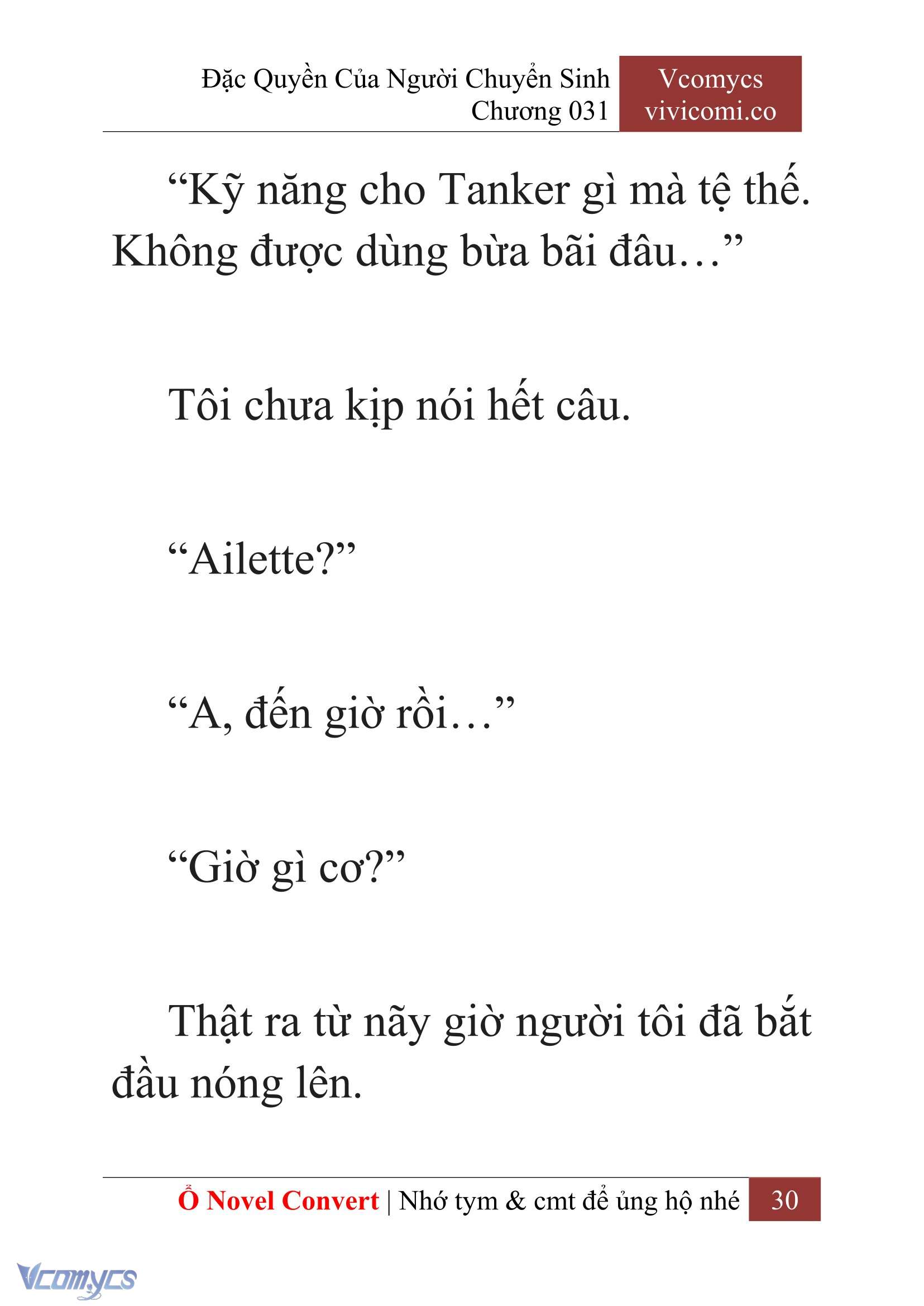 [Novel] Đặc Quyền Của Người Chuyển Sinh Chapter 31 - Trang 32