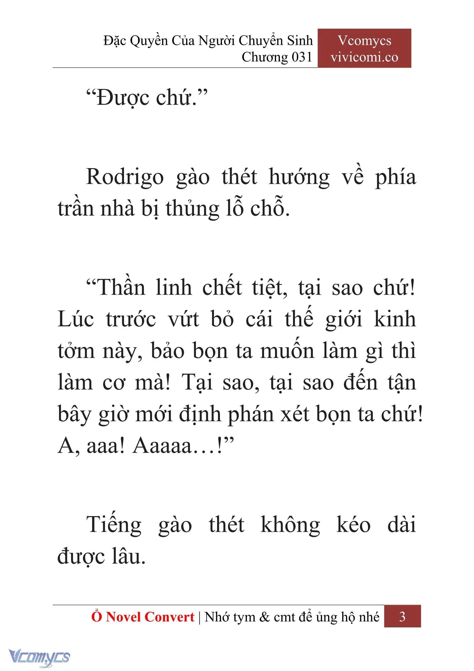 [Novel] Đặc Quyền Của Người Chuyển Sinh Chapter 31 - Trang 6