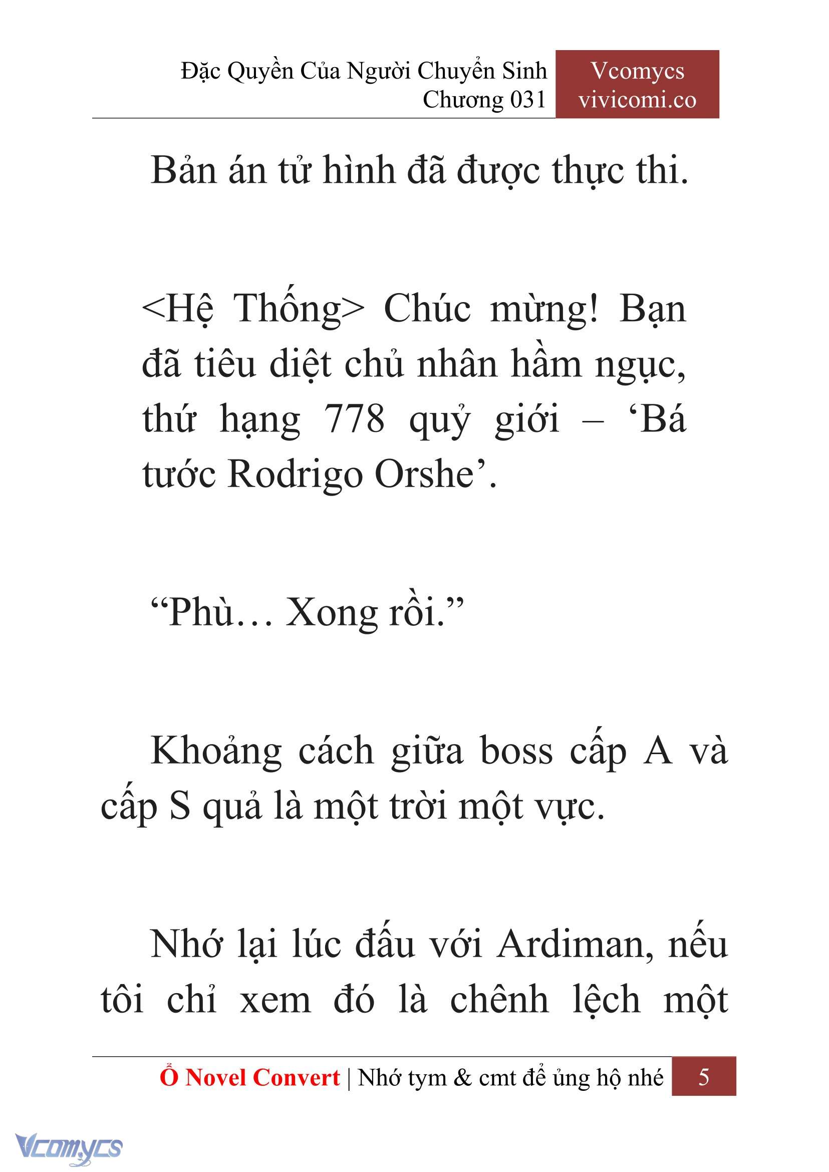 [Novel] Đặc Quyền Của Người Chuyển Sinh Chapter 31 - Trang 8