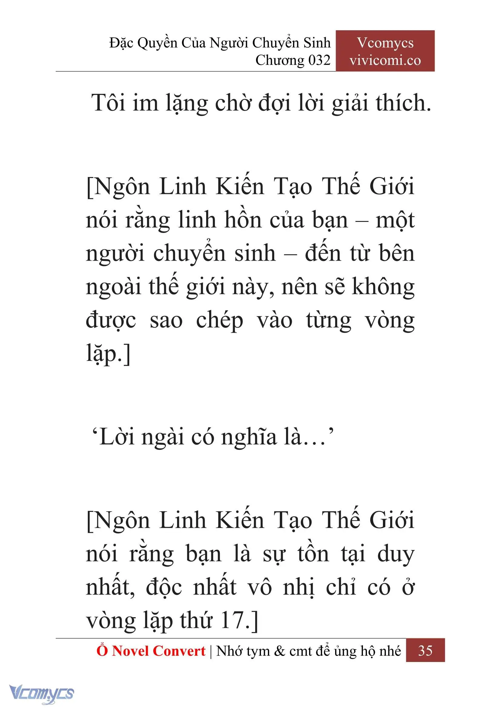 [Novel] Đặc Quyền Của Người Chuyển Sinh Chapter 32 - Trang 38
