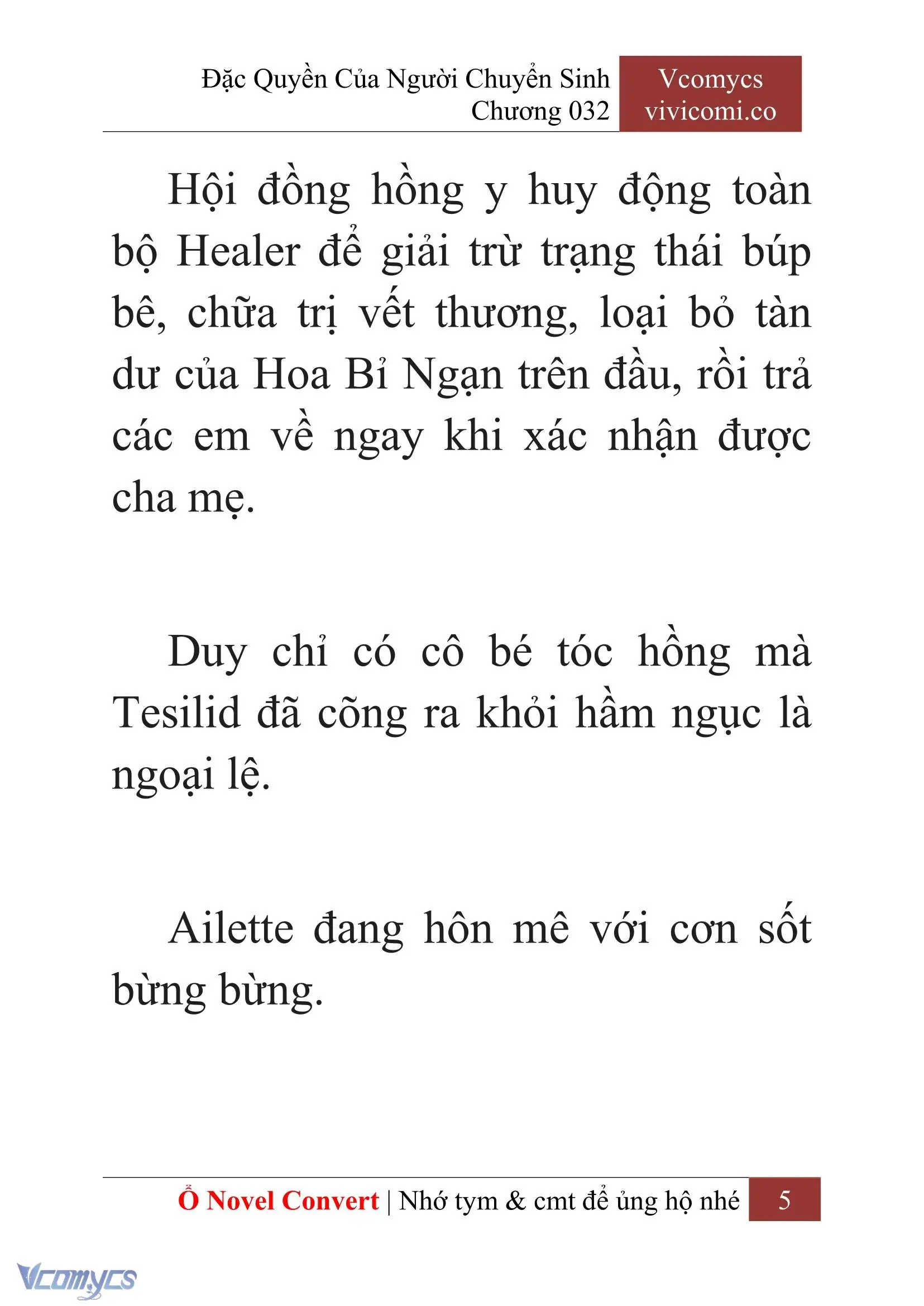 [Novel] Đặc Quyền Của Người Chuyển Sinh Chapter 32 - Trang 8