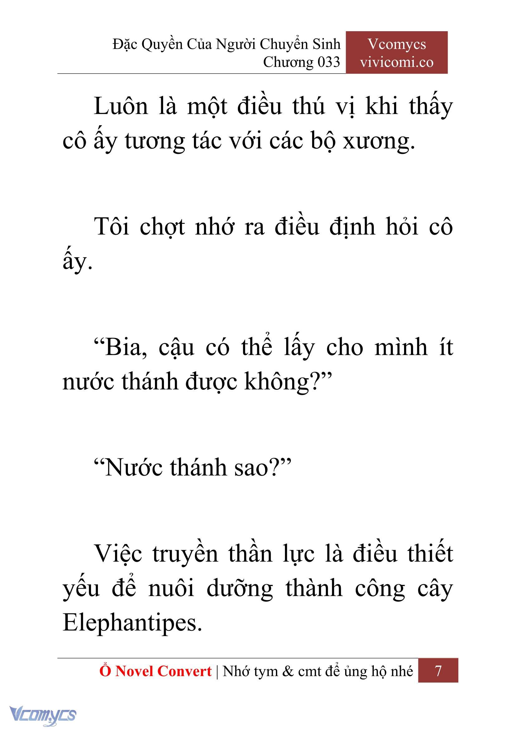 [Novel] Đặc Quyền Của Người Chuyển Sinh Chapter 33 - Trang 9