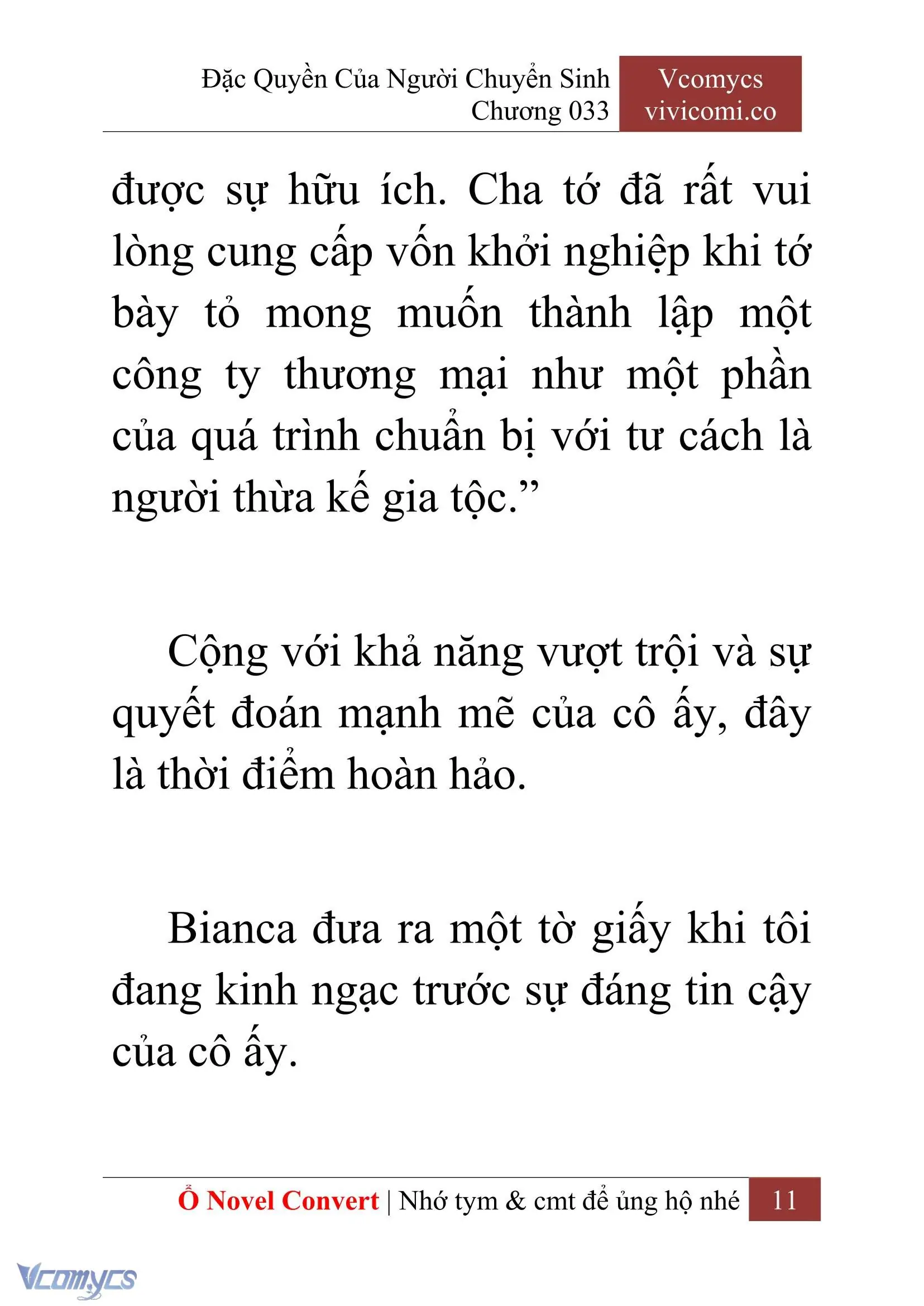 [Novel] Đặc Quyền Của Người Chuyển Sinh Chapter 33 - Trang 13
