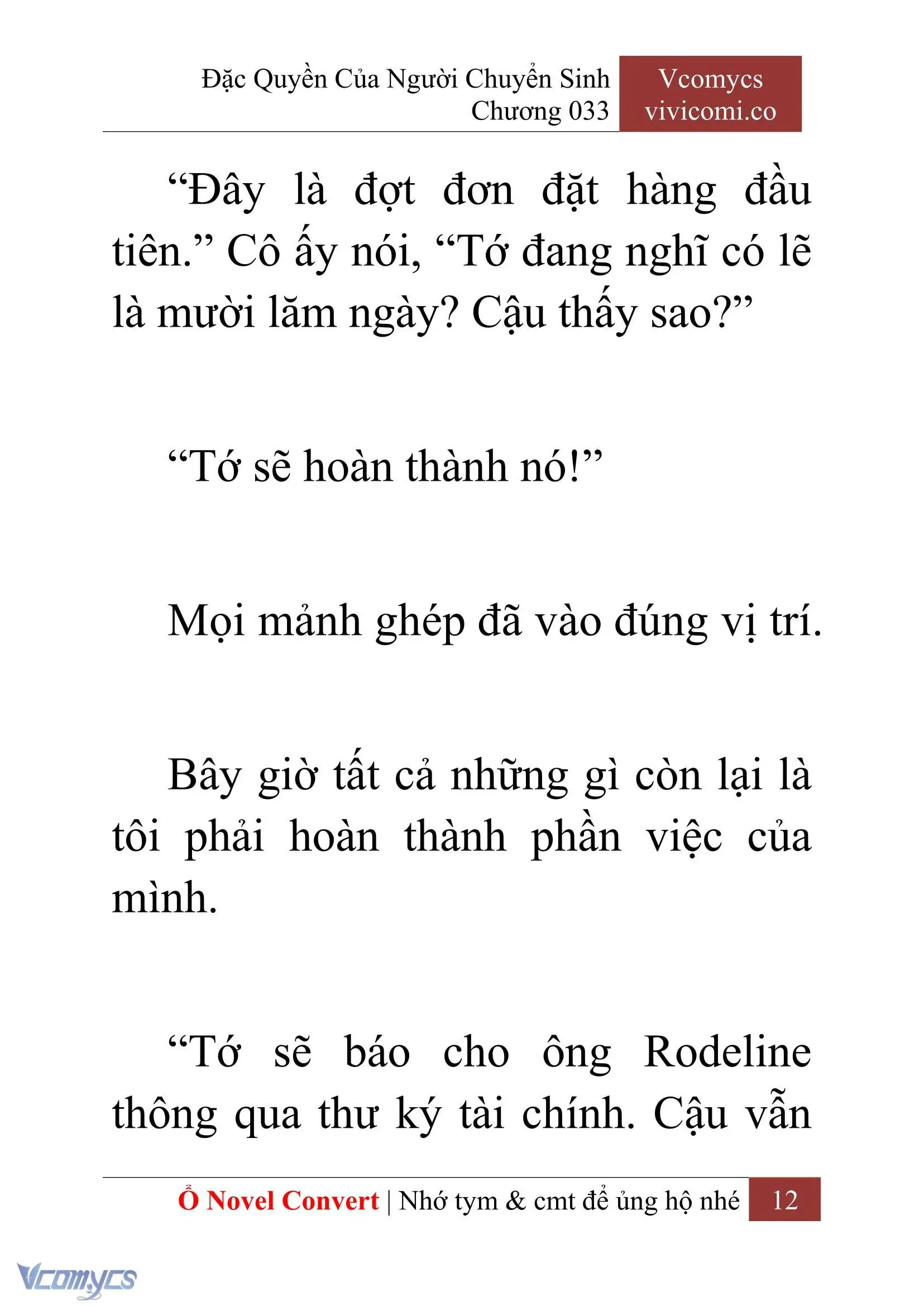 [Novel] Đặc Quyền Của Người Chuyển Sinh Chapter 33 - Trang 14