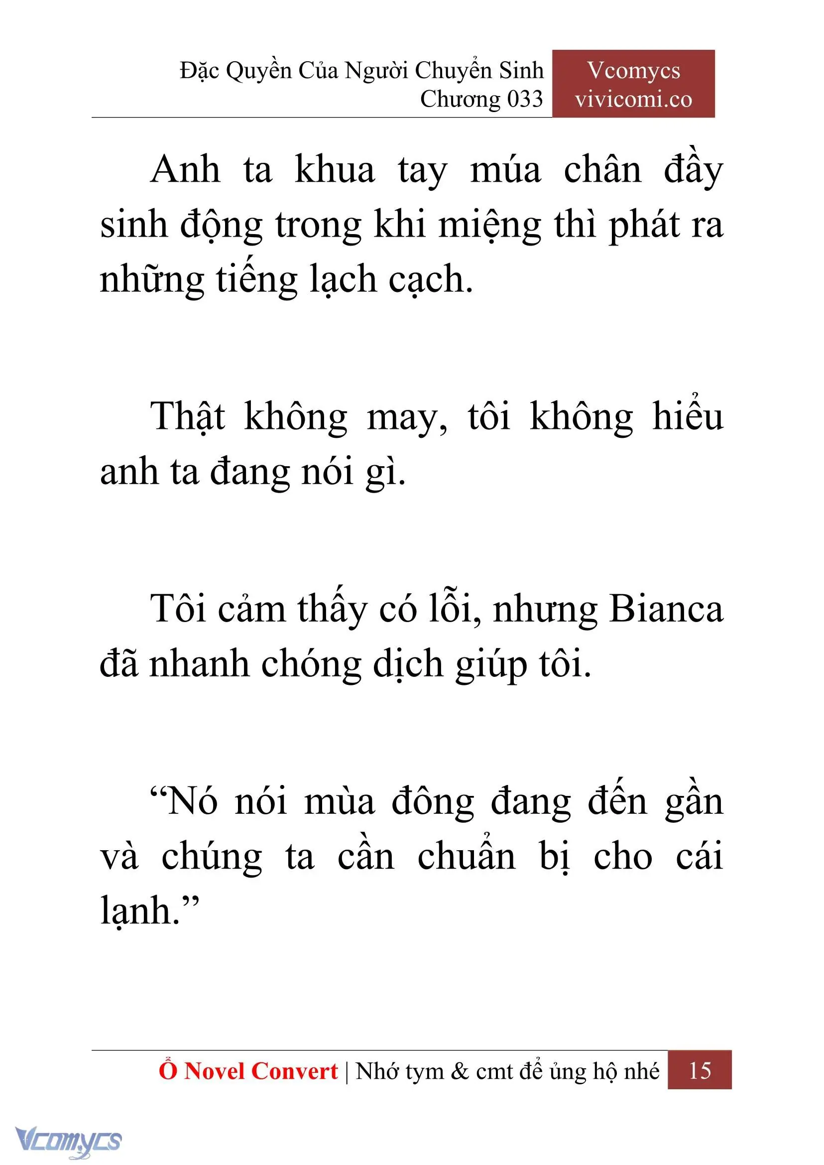 [Novel] Đặc Quyền Của Người Chuyển Sinh Chapter 33 - Trang 17