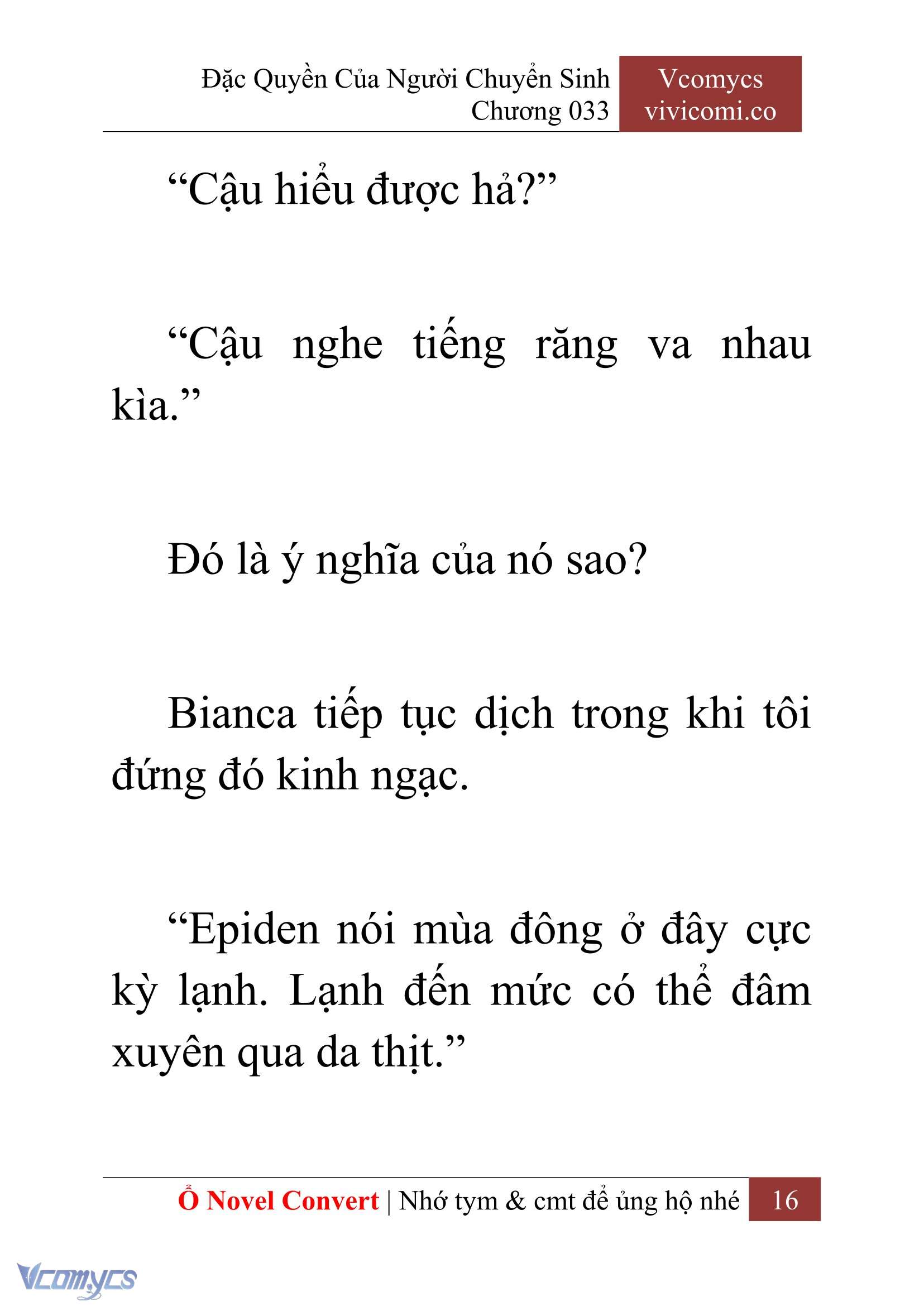[Novel] Đặc Quyền Của Người Chuyển Sinh Chapter 33 - Trang 18