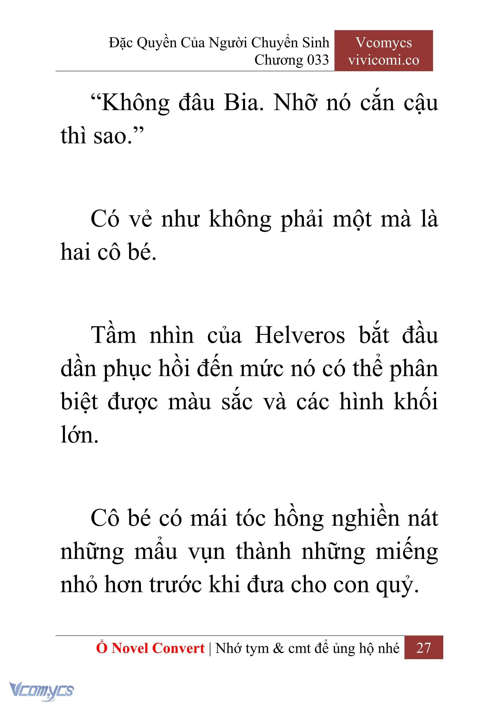 [Novel] Đặc Quyền Của Người Chuyển Sinh Chapter 33 - Trang 29