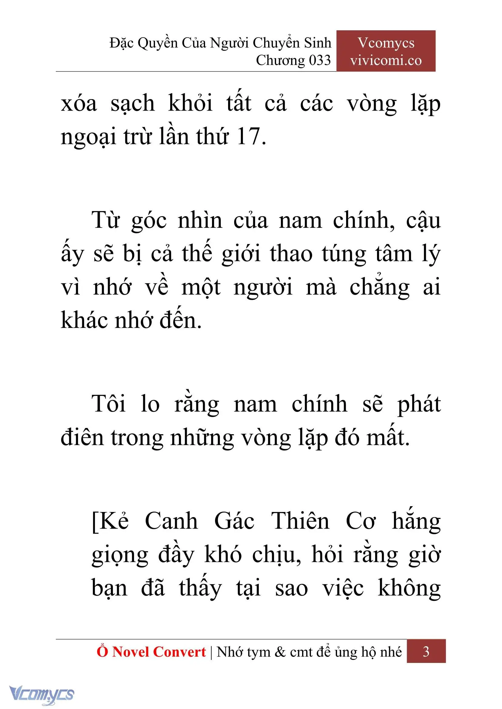 [Novel] Đặc Quyền Của Người Chuyển Sinh Chapter 33 - Trang 6