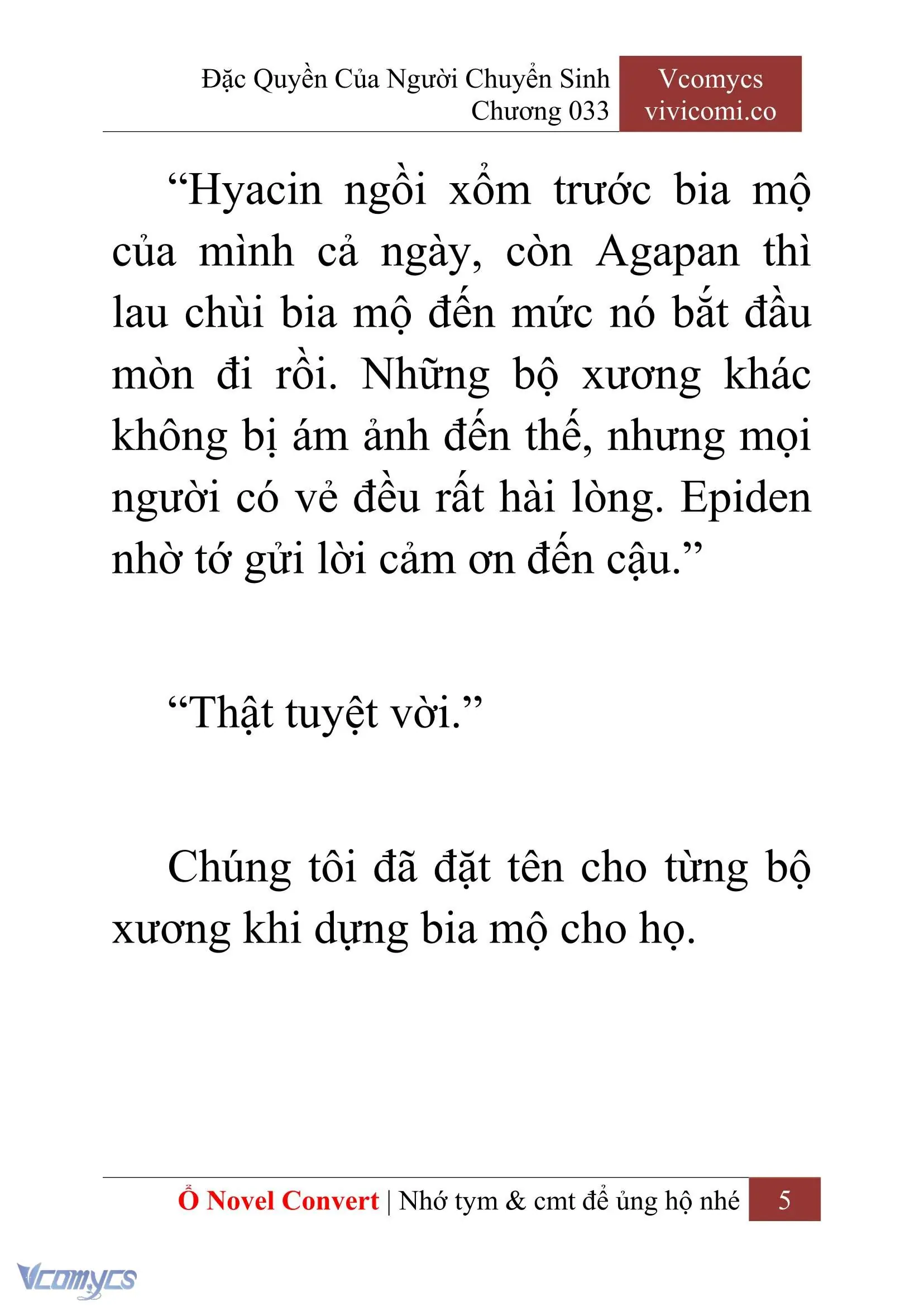[Novel] Đặc Quyền Của Người Chuyển Sinh Chapter 33 - Trang 7