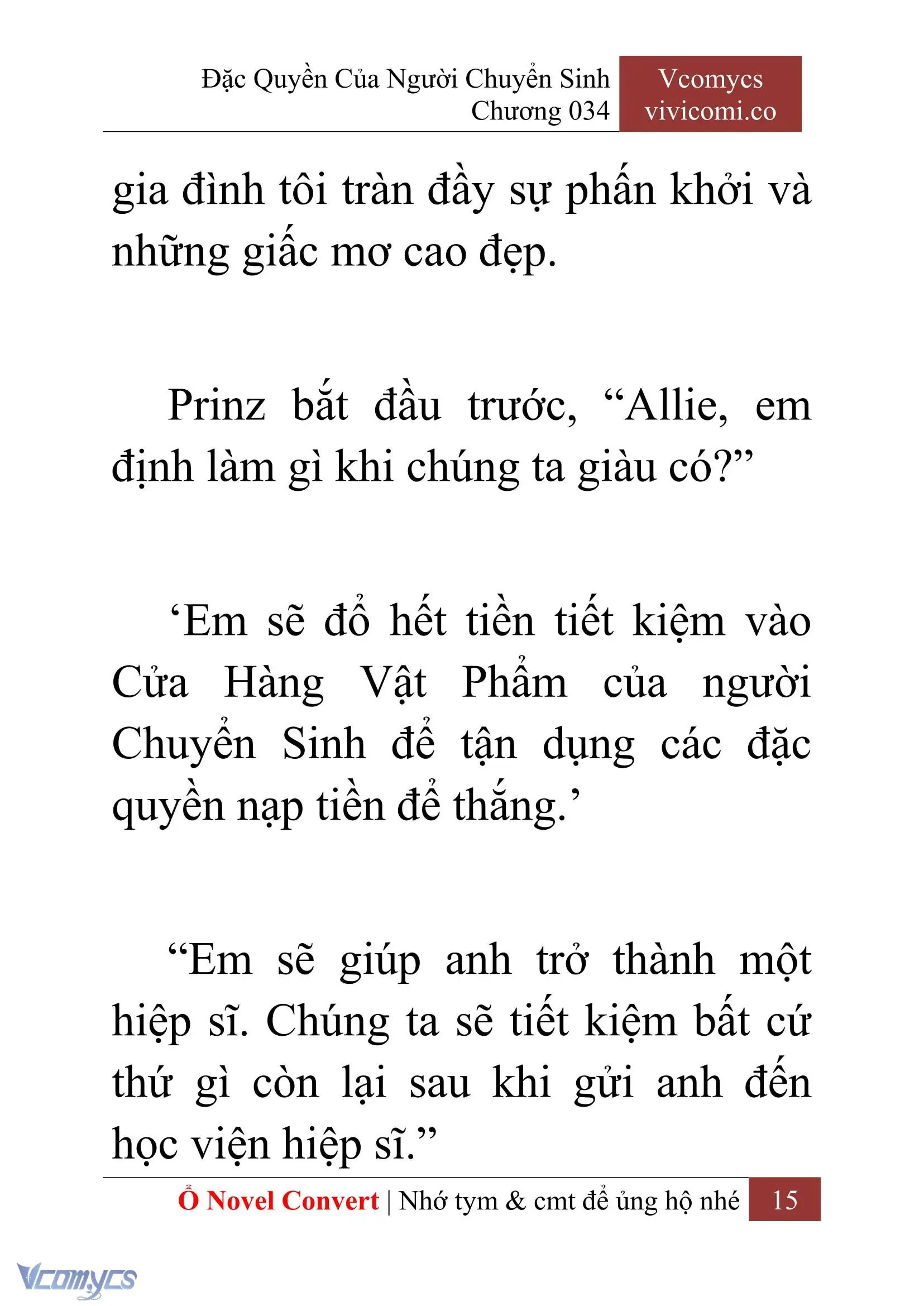 [Novel] Đặc Quyền Của Người Chuyển Sinh Chapter 34 - Trang 17