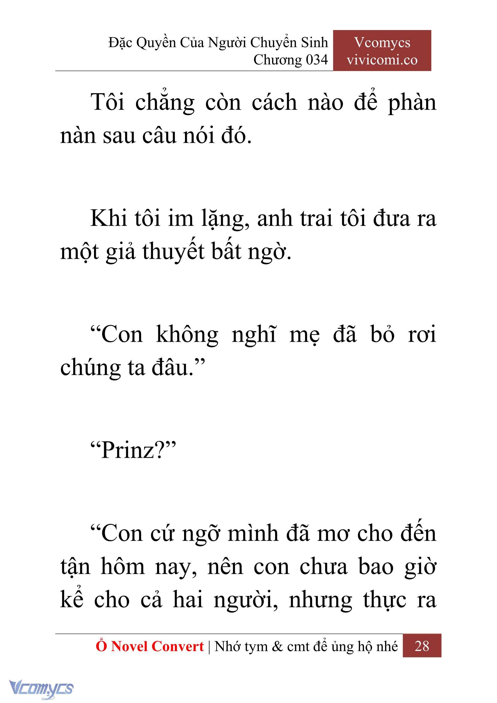 [Novel] Đặc Quyền Của Người Chuyển Sinh Chapter 34 - Trang 30