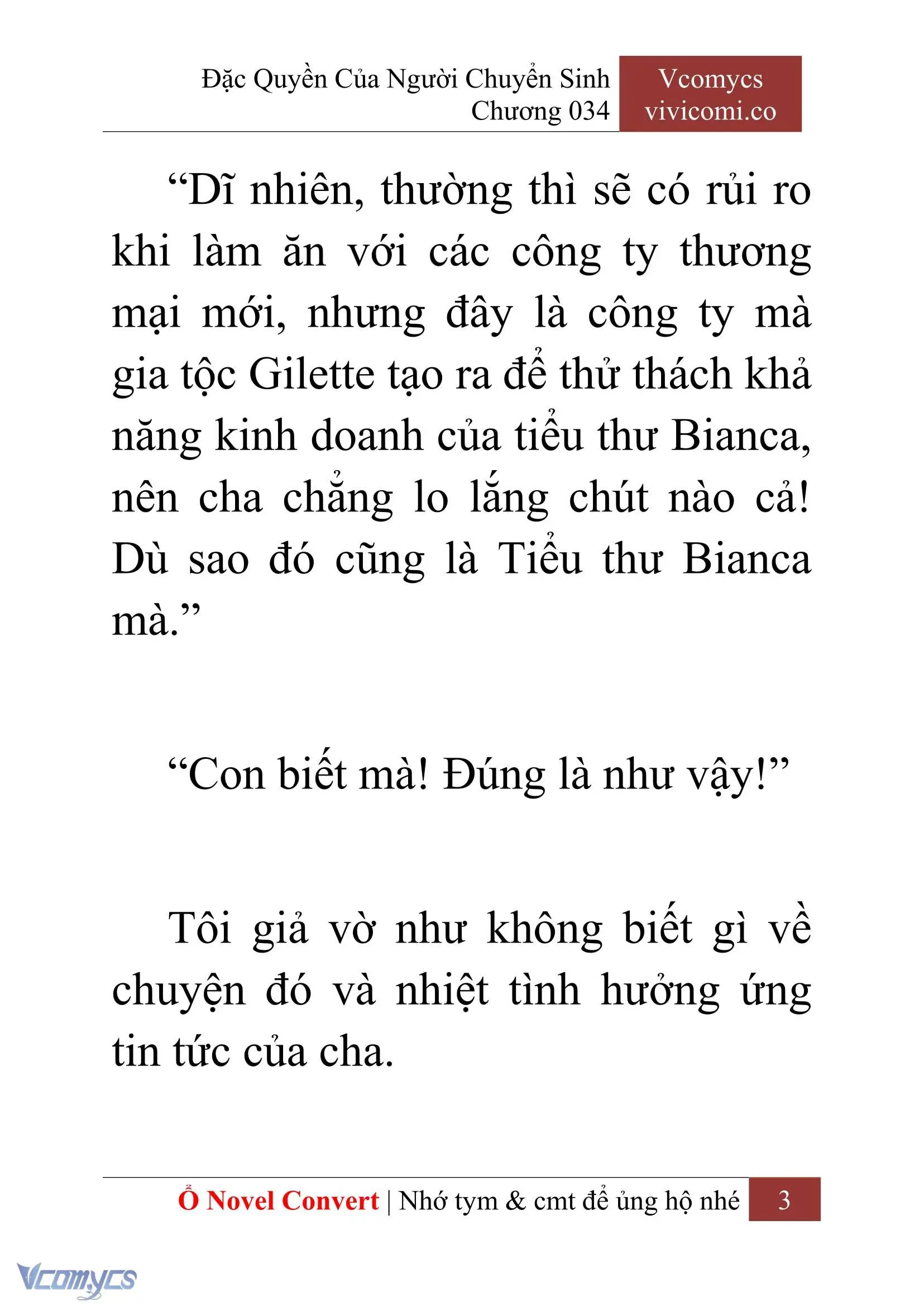 [Novel] Đặc Quyền Của Người Chuyển Sinh Chapter 34 - Trang 5