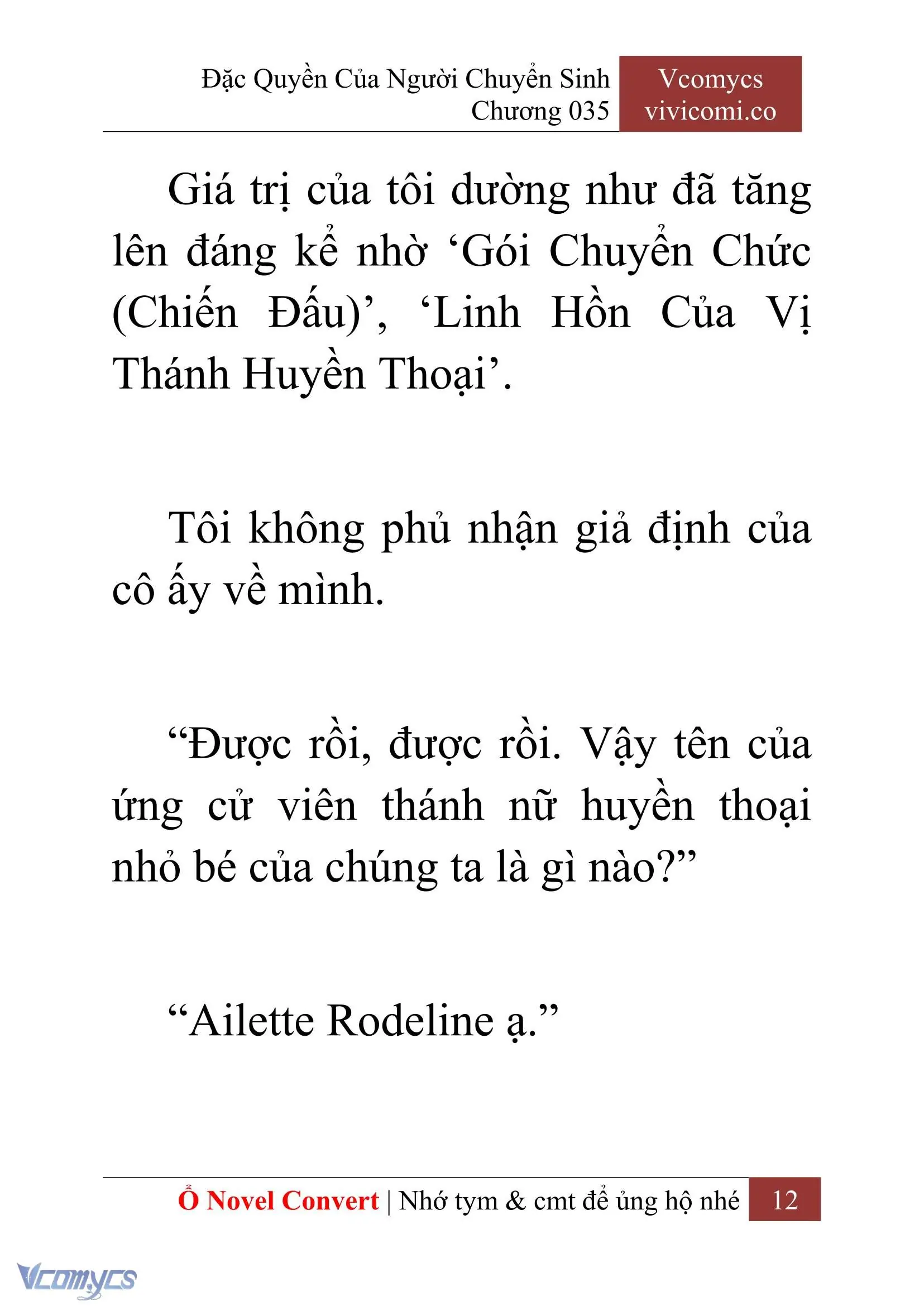 [Novel] Đặc Quyền Của Người Chuyển Sinh Chapter 35 - Trang 15