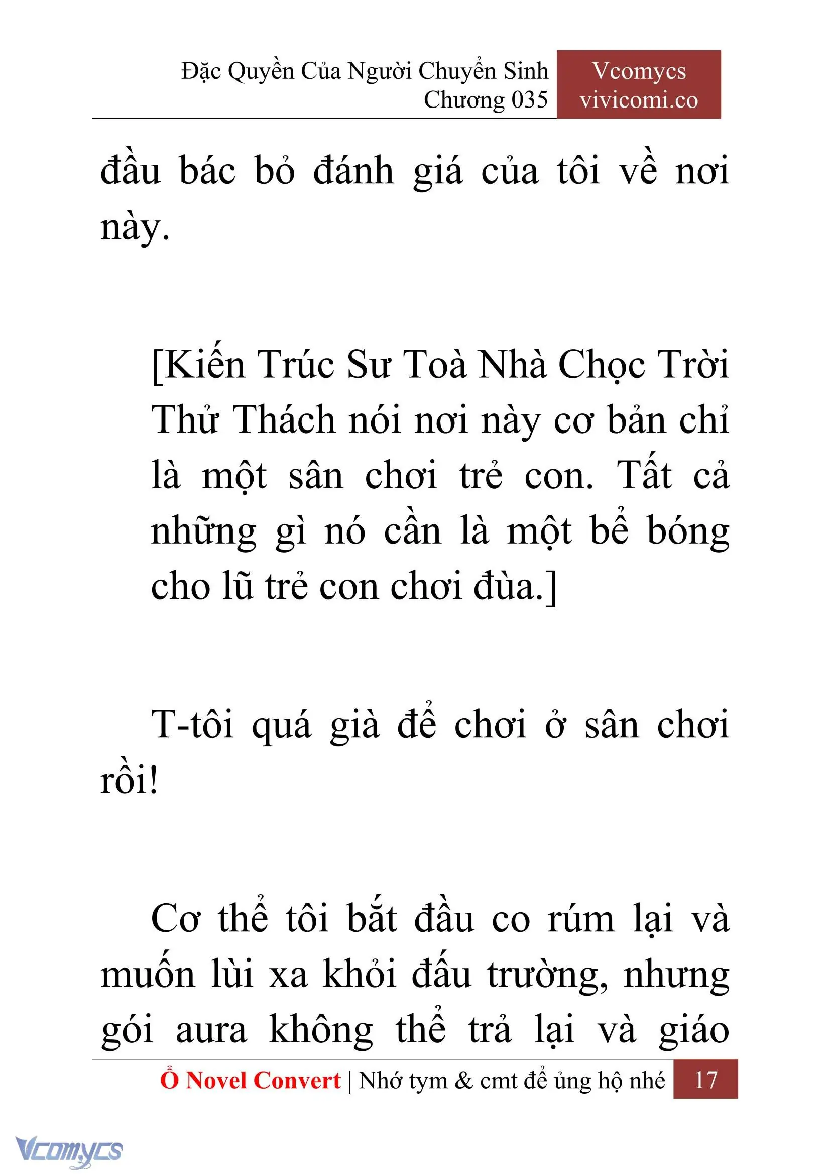 [Novel] Đặc Quyền Của Người Chuyển Sinh Chapter 35 - Trang 20
