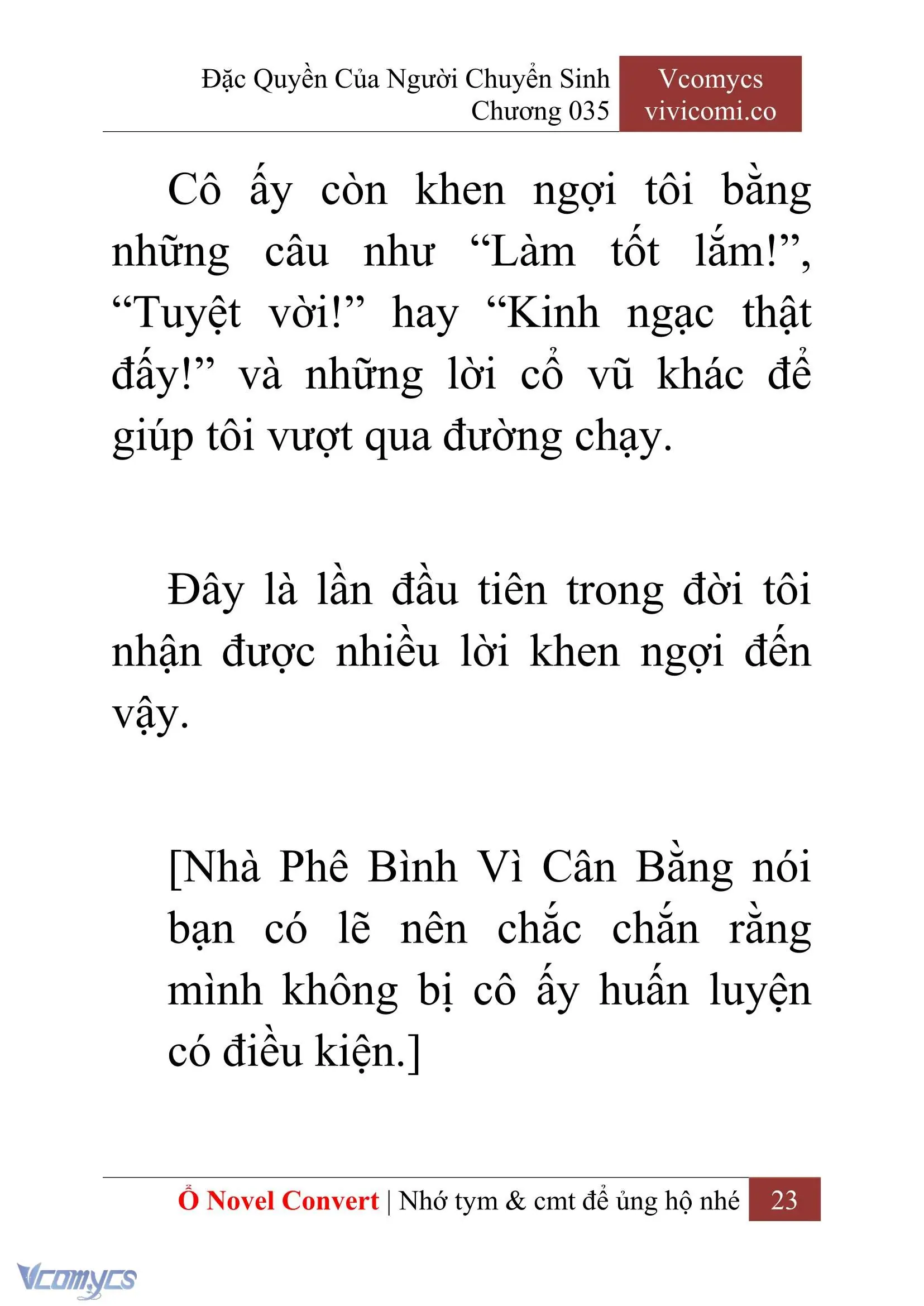 [Novel] Đặc Quyền Của Người Chuyển Sinh Chapter 35 - Trang 26