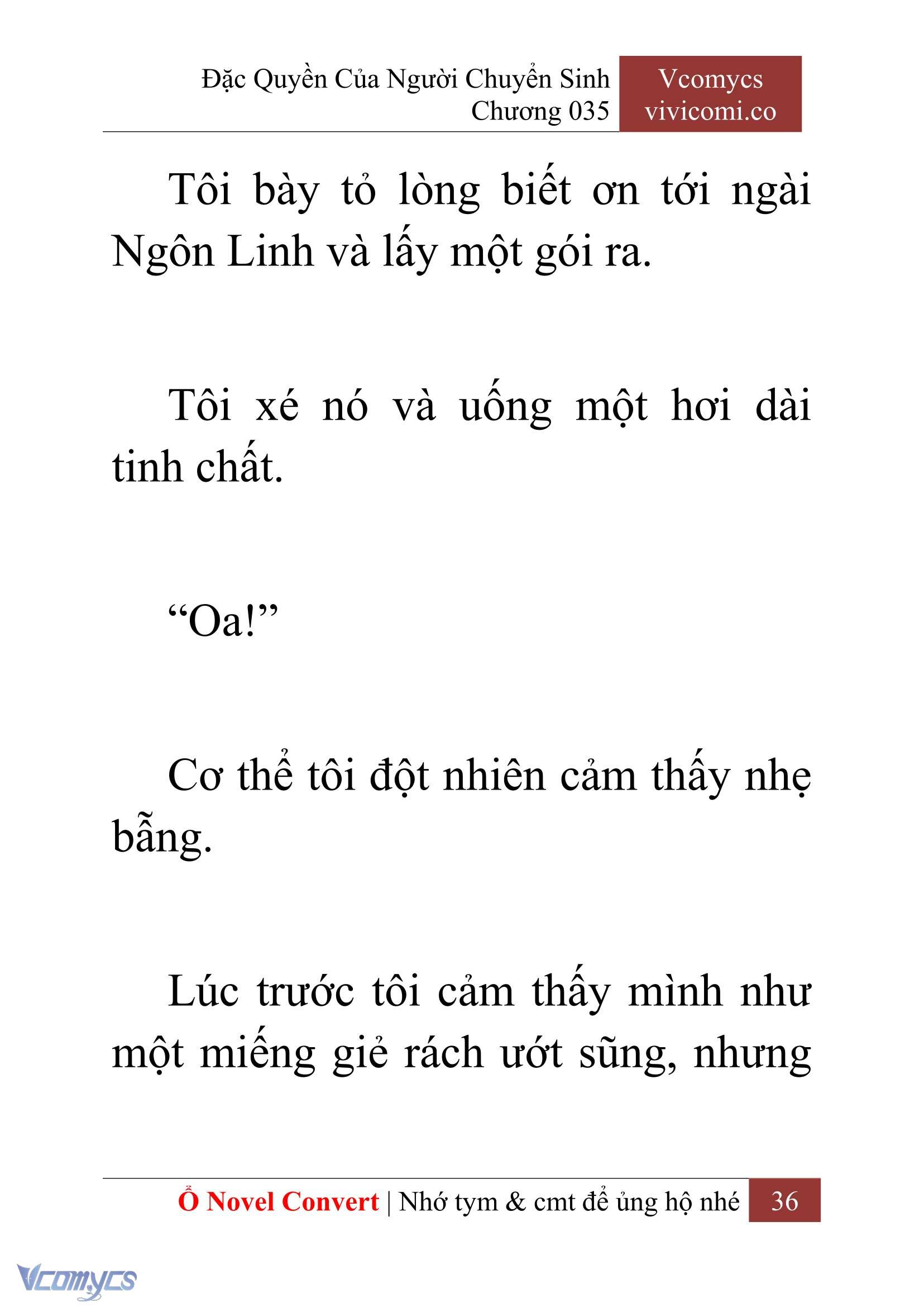 [Novel] Đặc Quyền Của Người Chuyển Sinh Chapter 35 - Trang 39