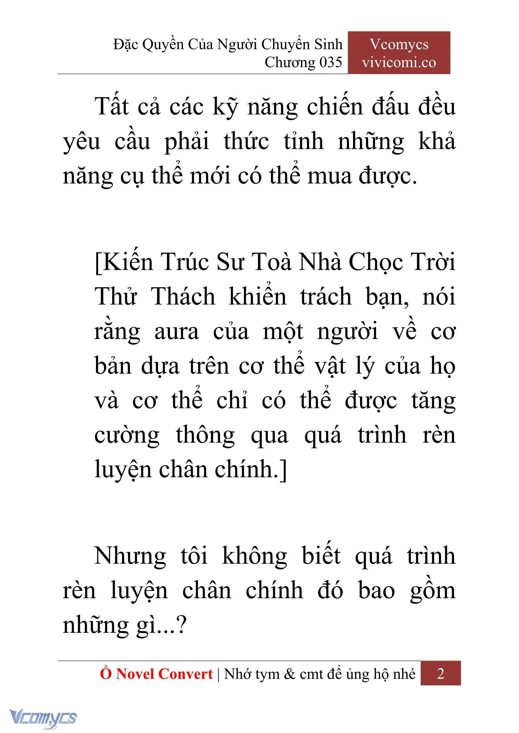 [Novel] Đặc Quyền Của Người Chuyển Sinh Chapter 35 - Trang 5