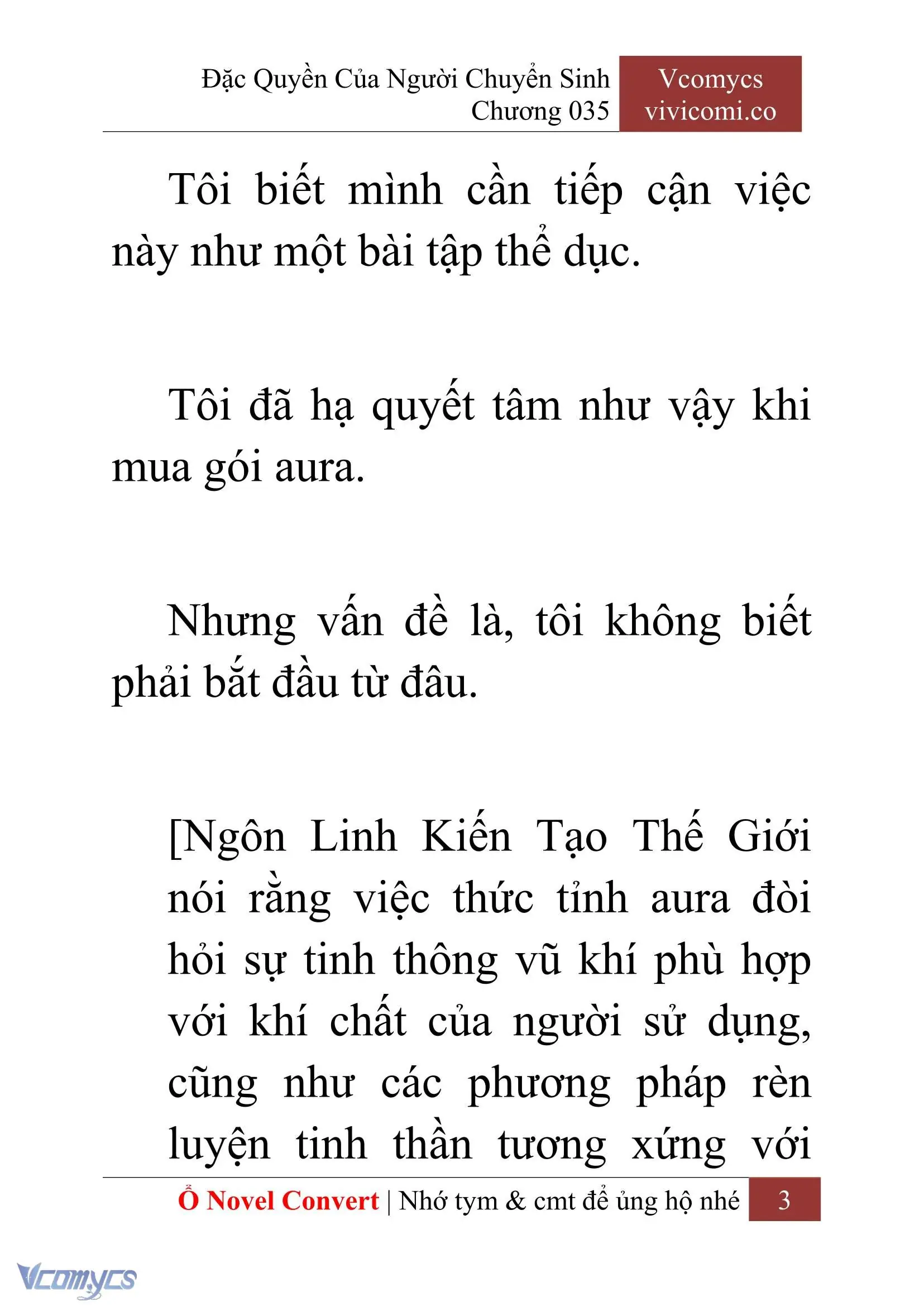 [Novel] Đặc Quyền Của Người Chuyển Sinh Chapter 35 - Trang 6