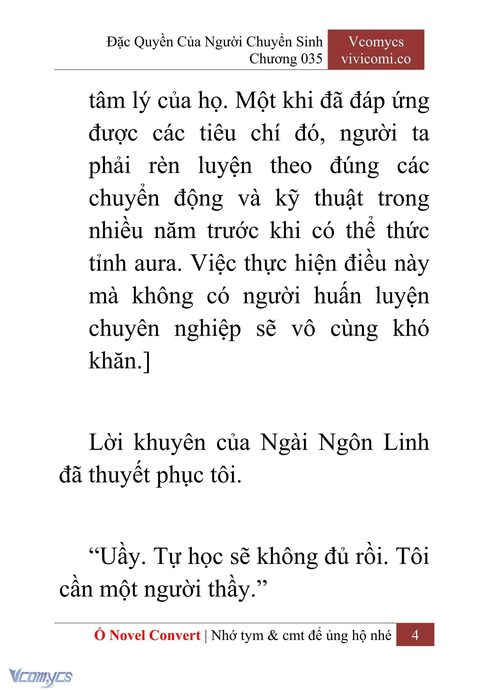 [Novel] Đặc Quyền Của Người Chuyển Sinh Chapter 35 - Trang 7