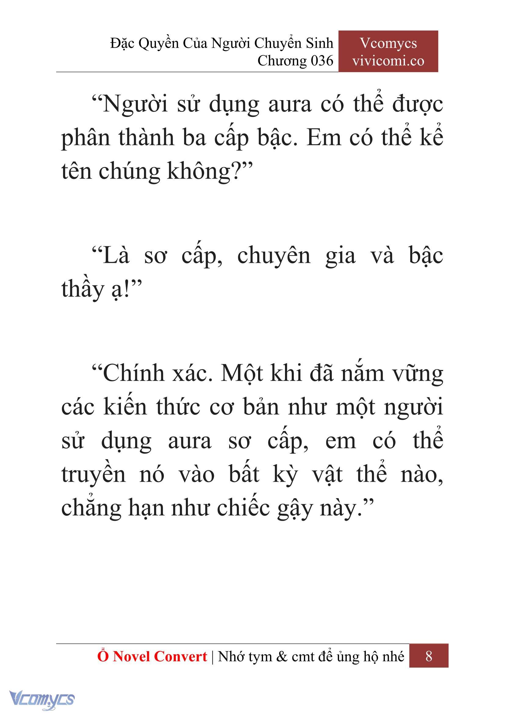 [Novel] Đặc Quyền Của Người Chuyển Sinh Chapter 36 - Trang 11