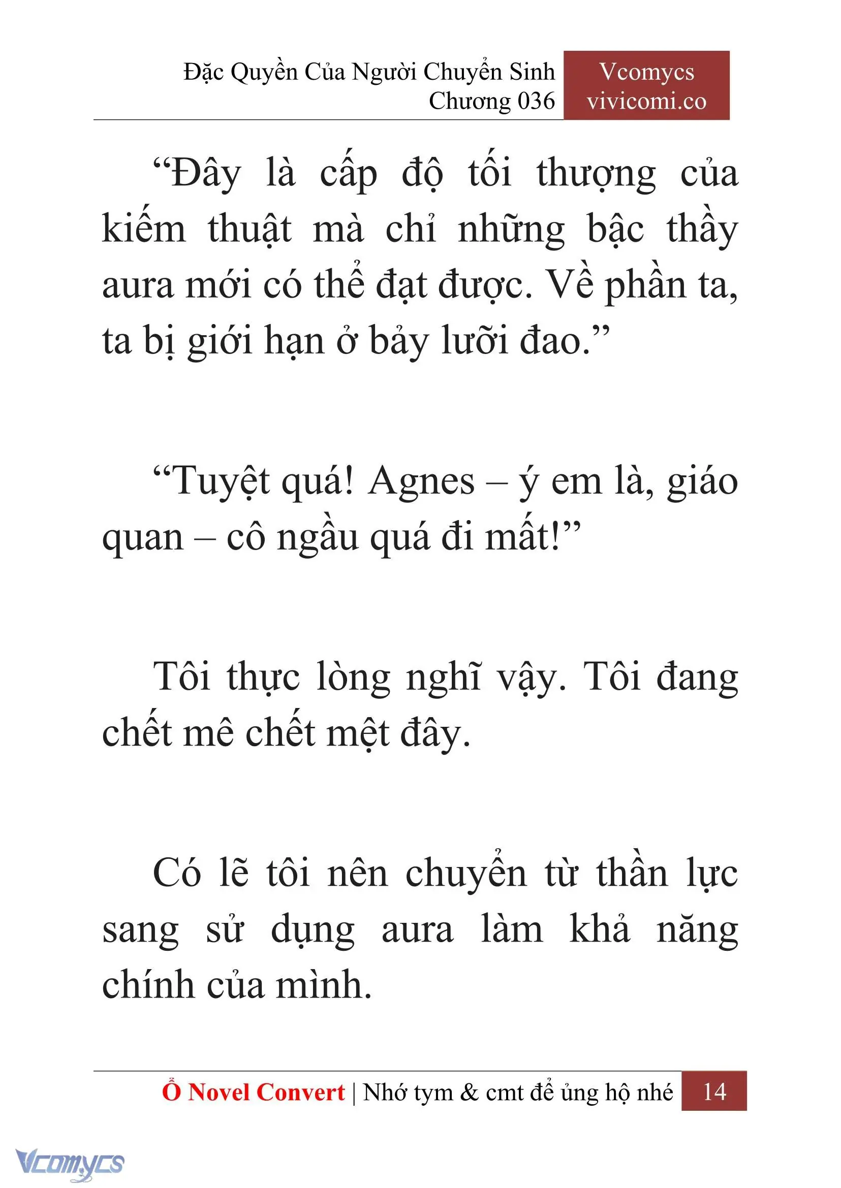 [Novel] Đặc Quyền Của Người Chuyển Sinh Chapter 36 - Trang 17