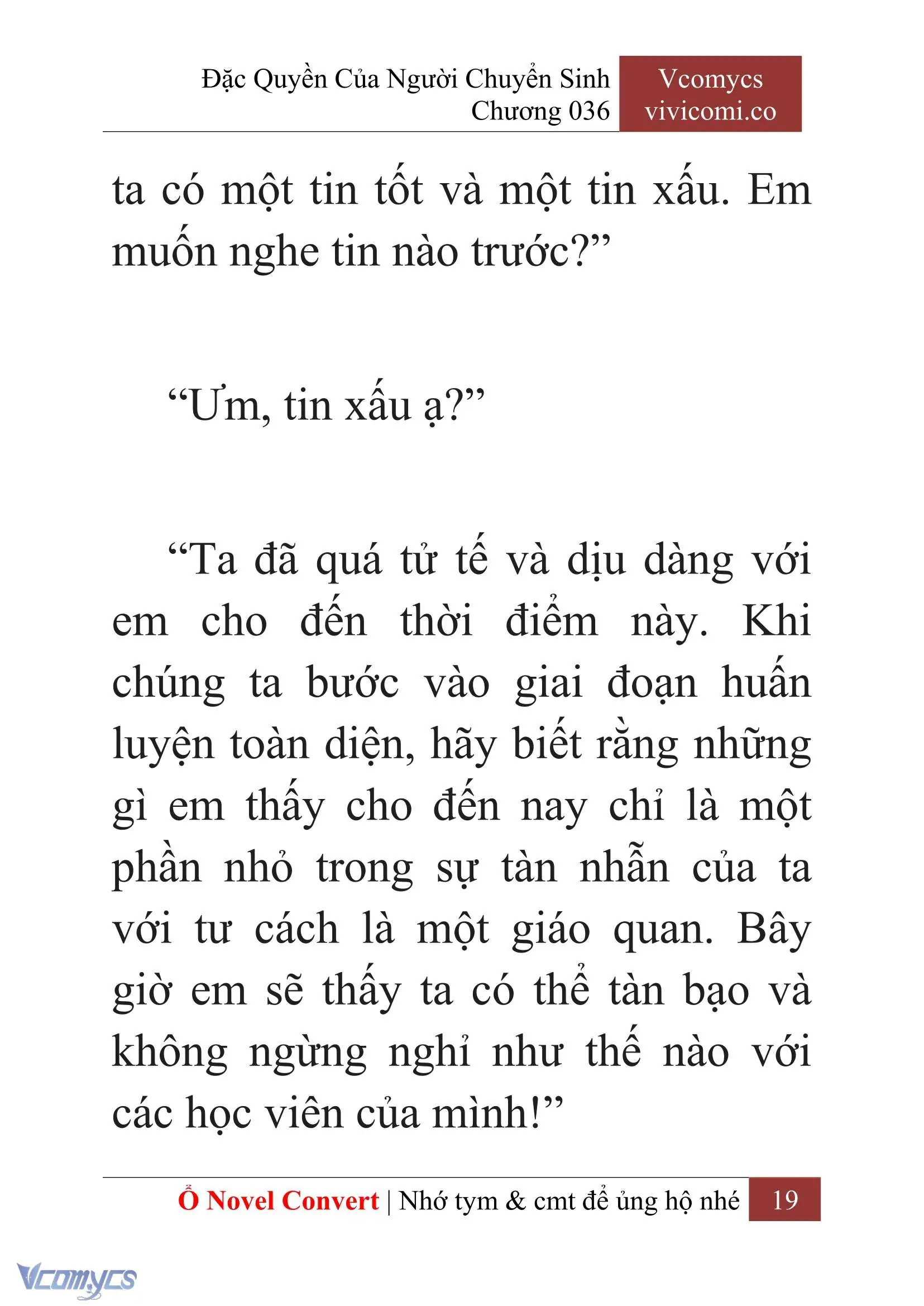 [Novel] Đặc Quyền Của Người Chuyển Sinh Chapter 36 - Trang 22