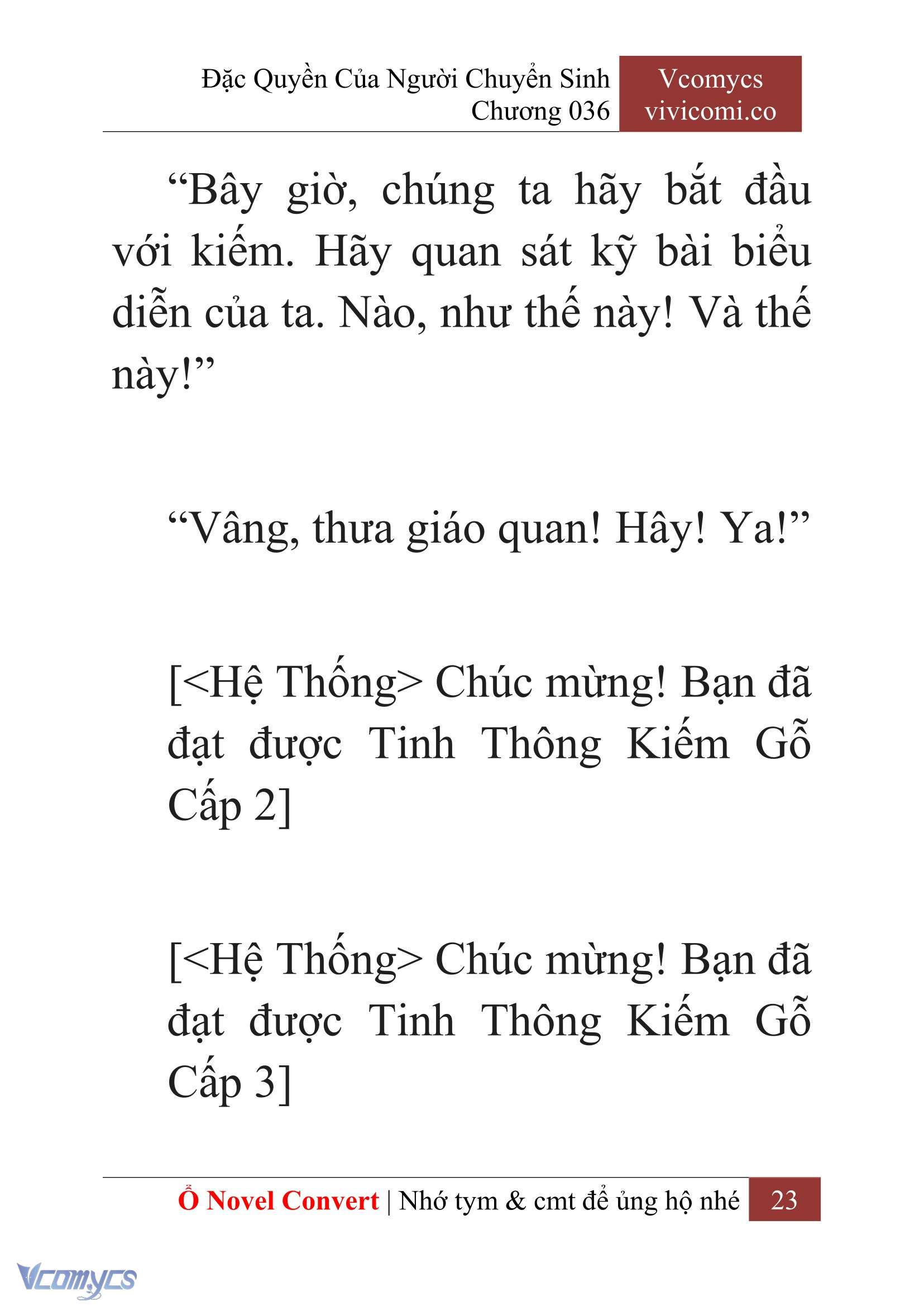 [Novel] Đặc Quyền Của Người Chuyển Sinh Chapter 36 - Trang 26