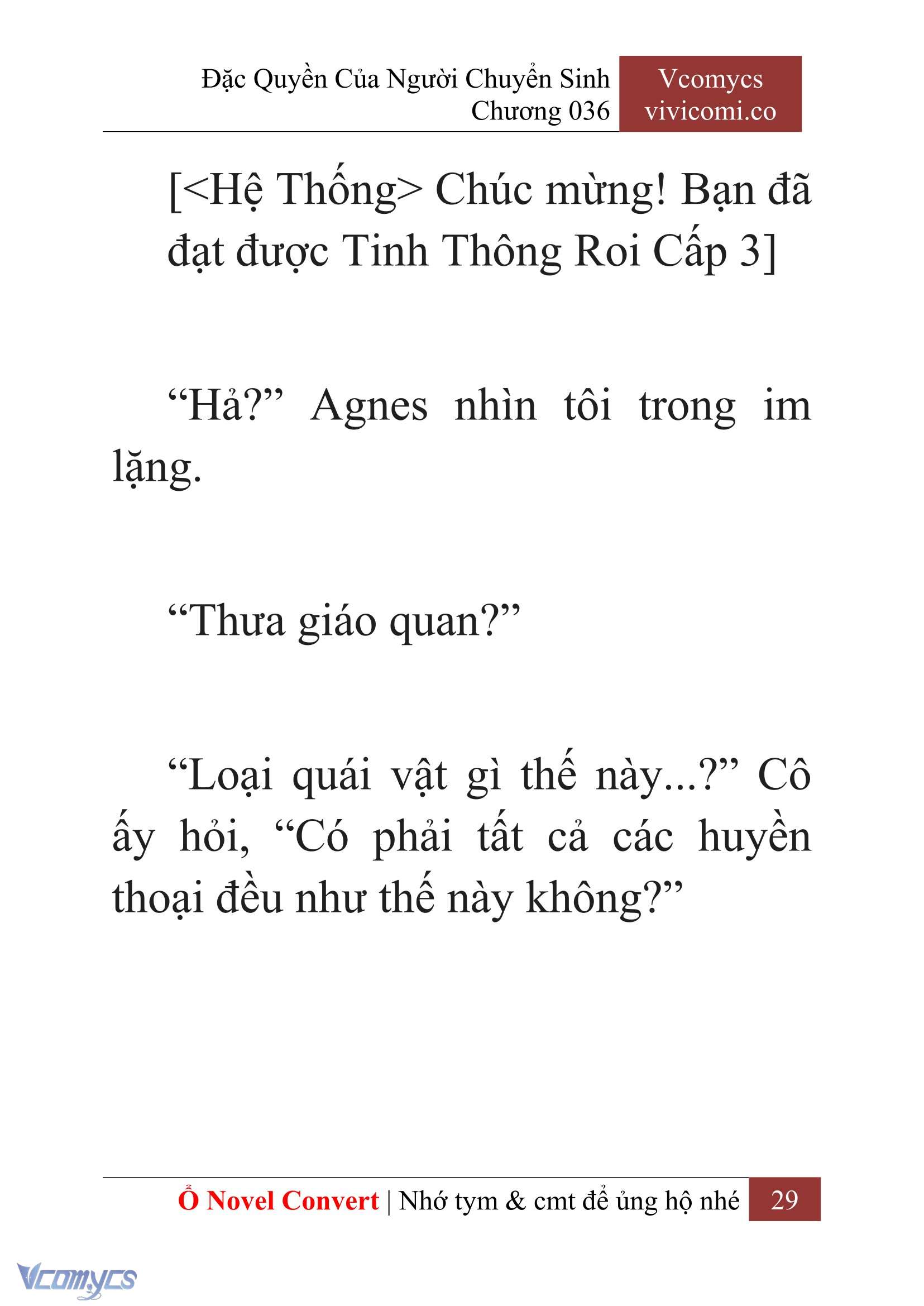 [Novel] Đặc Quyền Của Người Chuyển Sinh Chapter 36 - Trang 32
