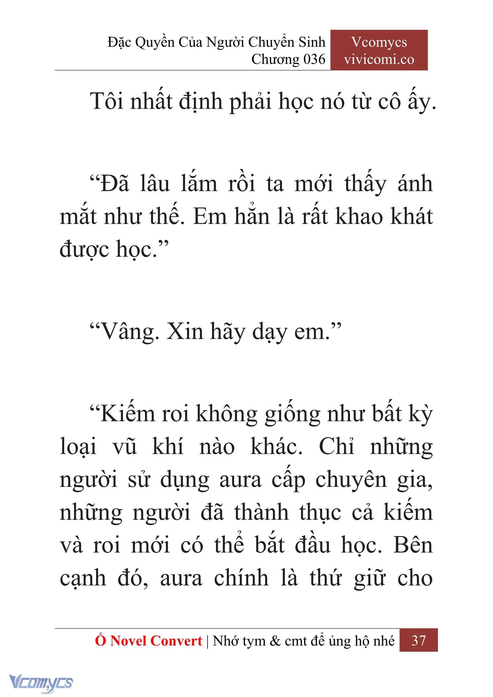 [Novel] Đặc Quyền Của Người Chuyển Sinh Chapter 36 - Trang 38
