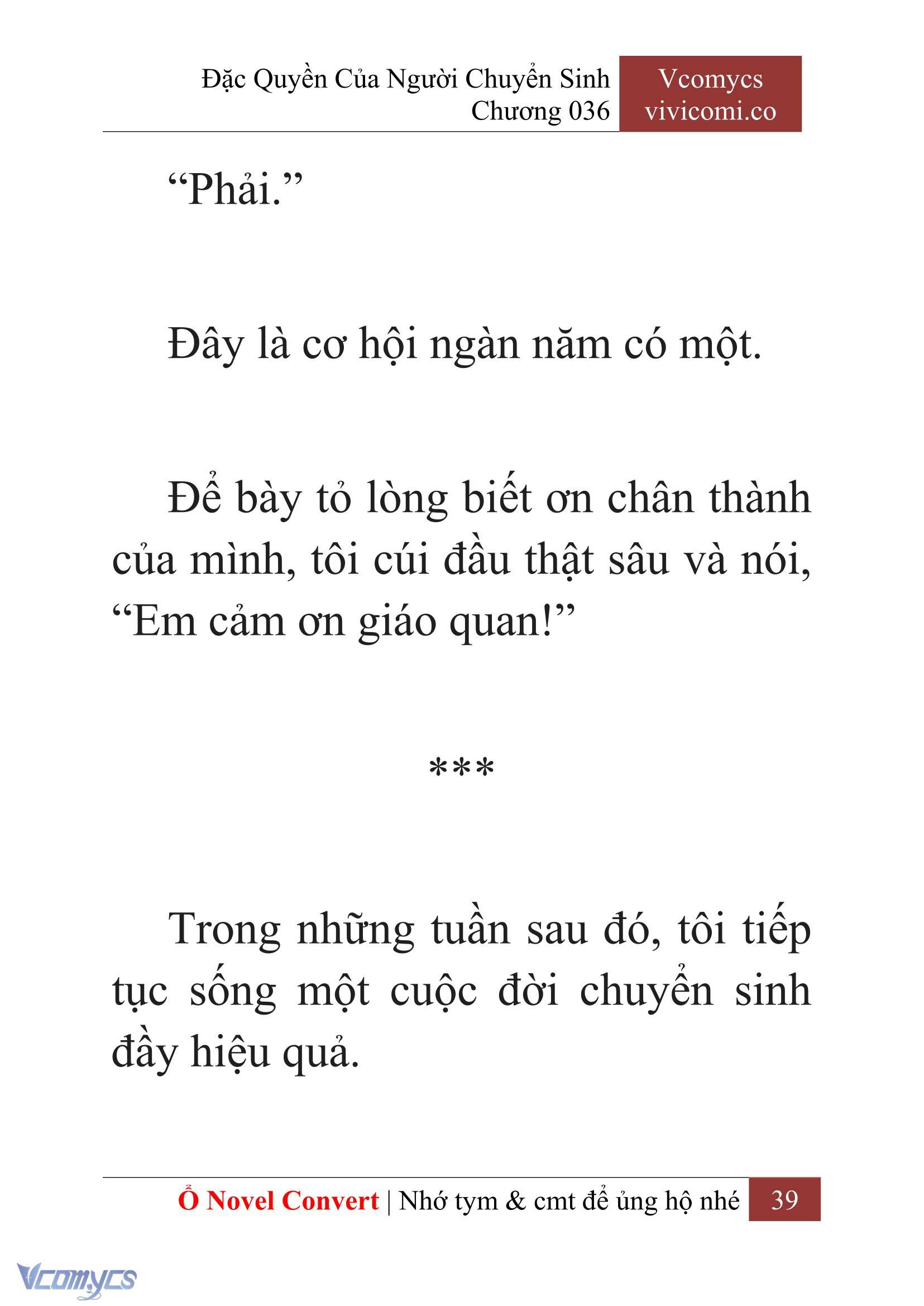 [Novel] Đặc Quyền Của Người Chuyển Sinh Chapter 36 - Trang 40