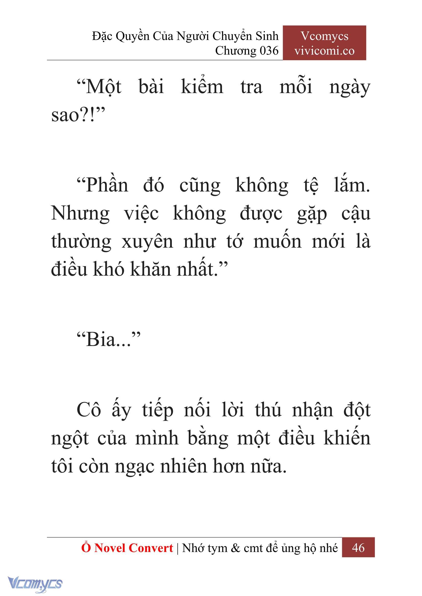 [Novel] Đặc Quyền Của Người Chuyển Sinh Chapter 36 - Trang 47