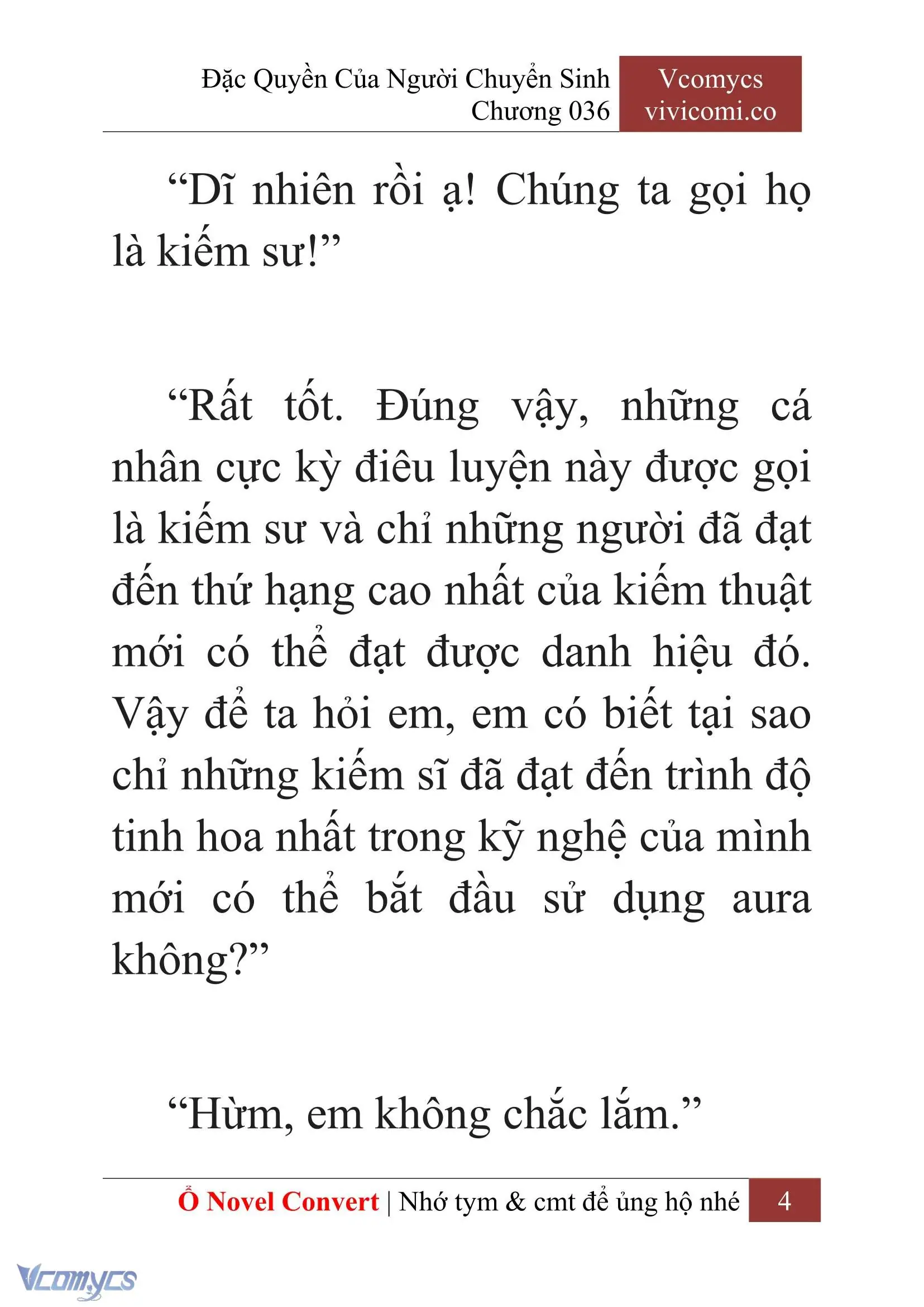[Novel] Đặc Quyền Của Người Chuyển Sinh Chapter 36 - Trang 7