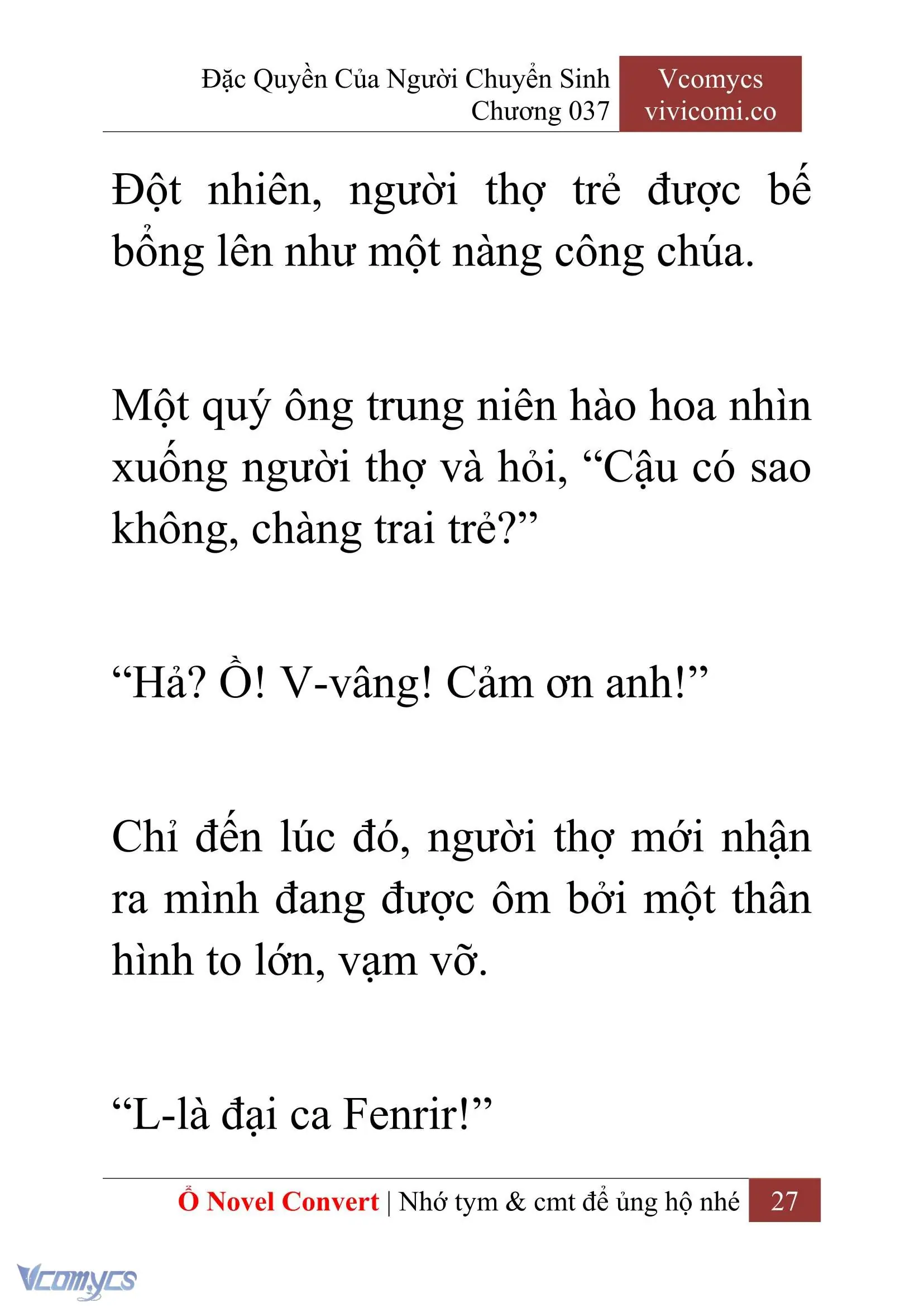 [Novel] Đặc Quyền Của Người Chuyển Sinh Chapter 37 - Trang 30