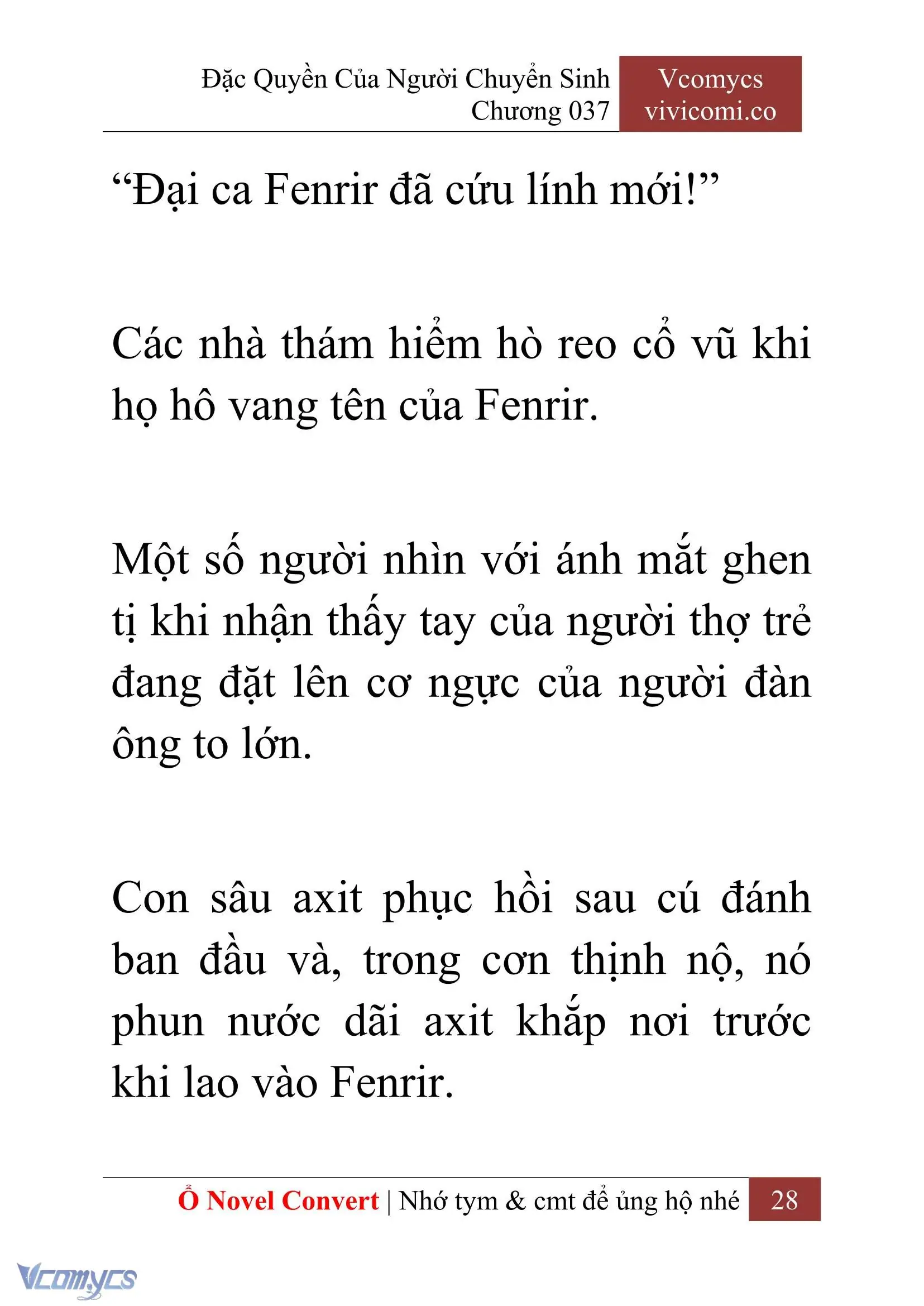 [Novel] Đặc Quyền Của Người Chuyển Sinh Chapter 37 - Trang 31
