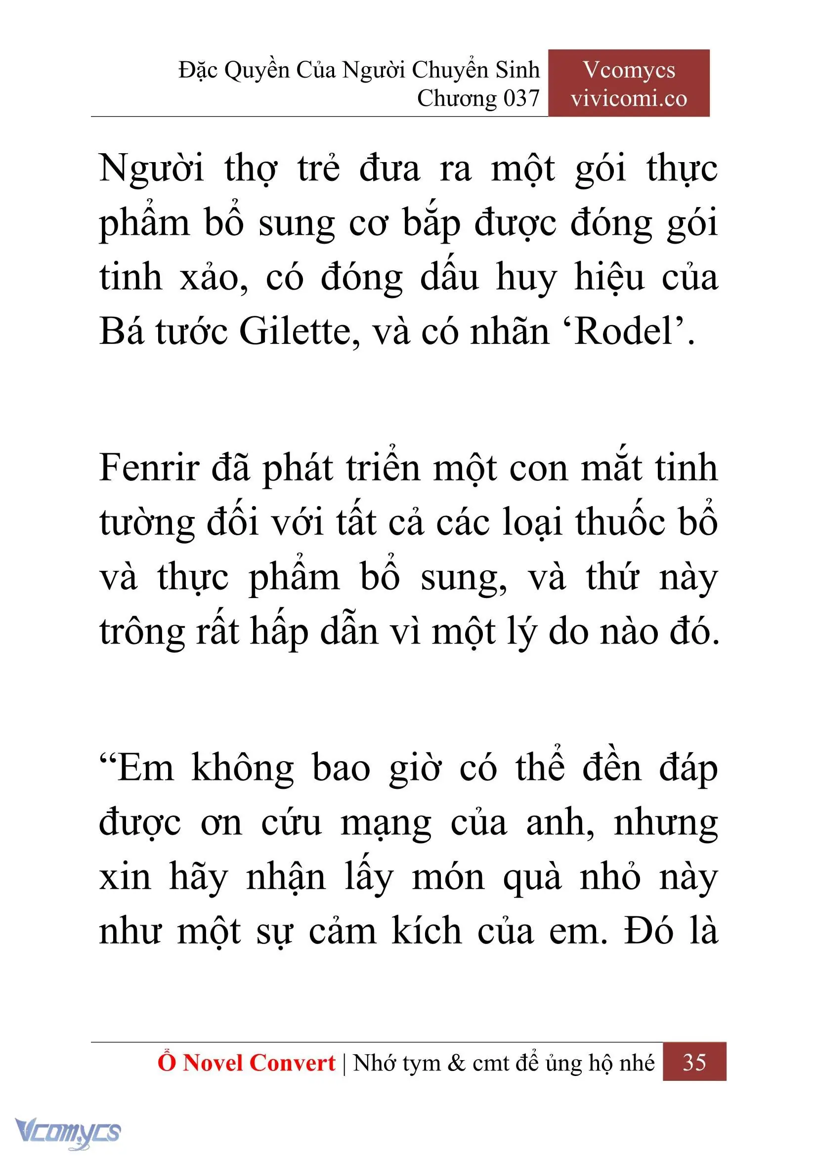 [Novel] Đặc Quyền Của Người Chuyển Sinh Chapter 37 - Trang 38