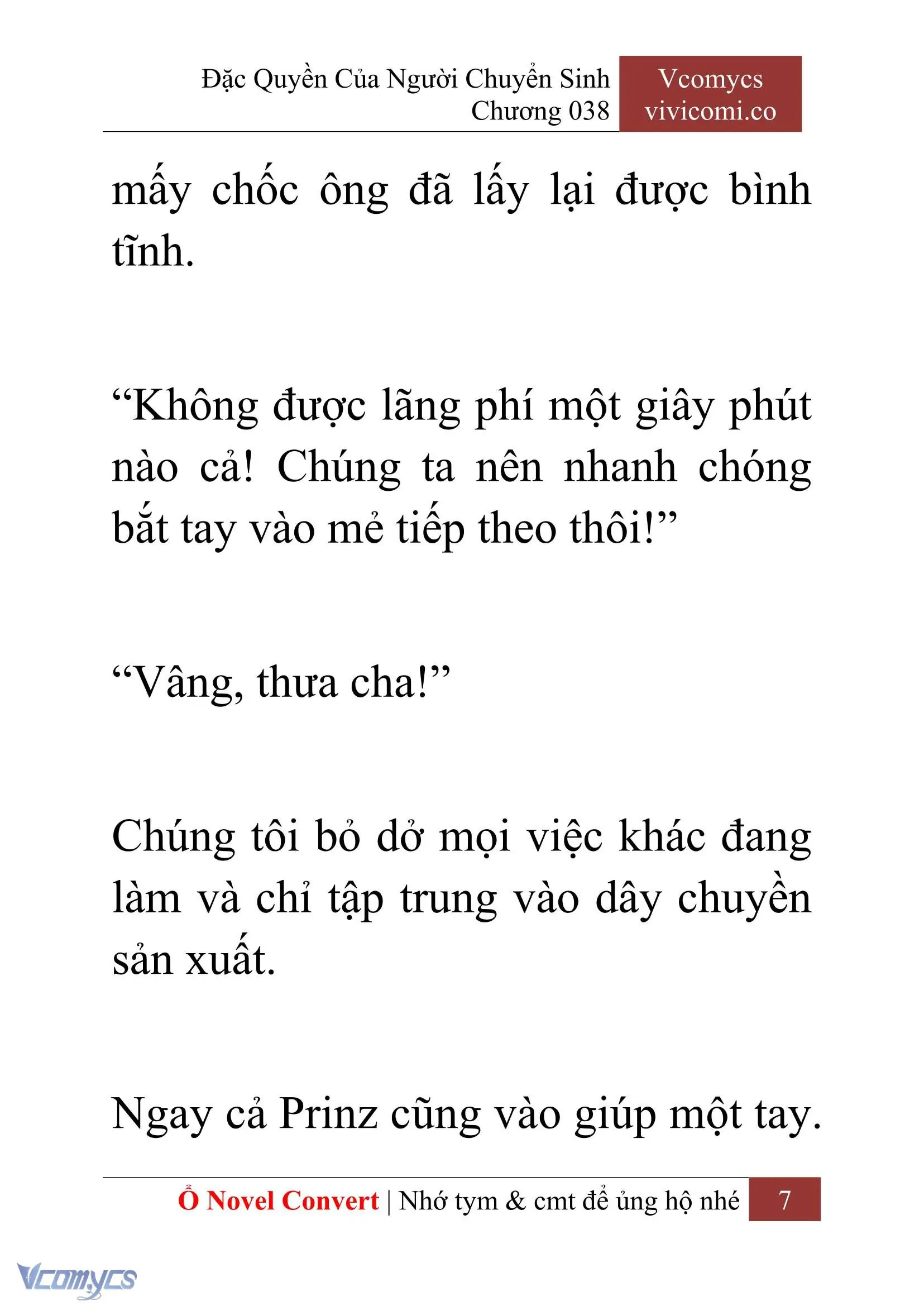 [Novel] Đặc Quyền Của Người Chuyển Sinh Chapter 38 - Trang 10