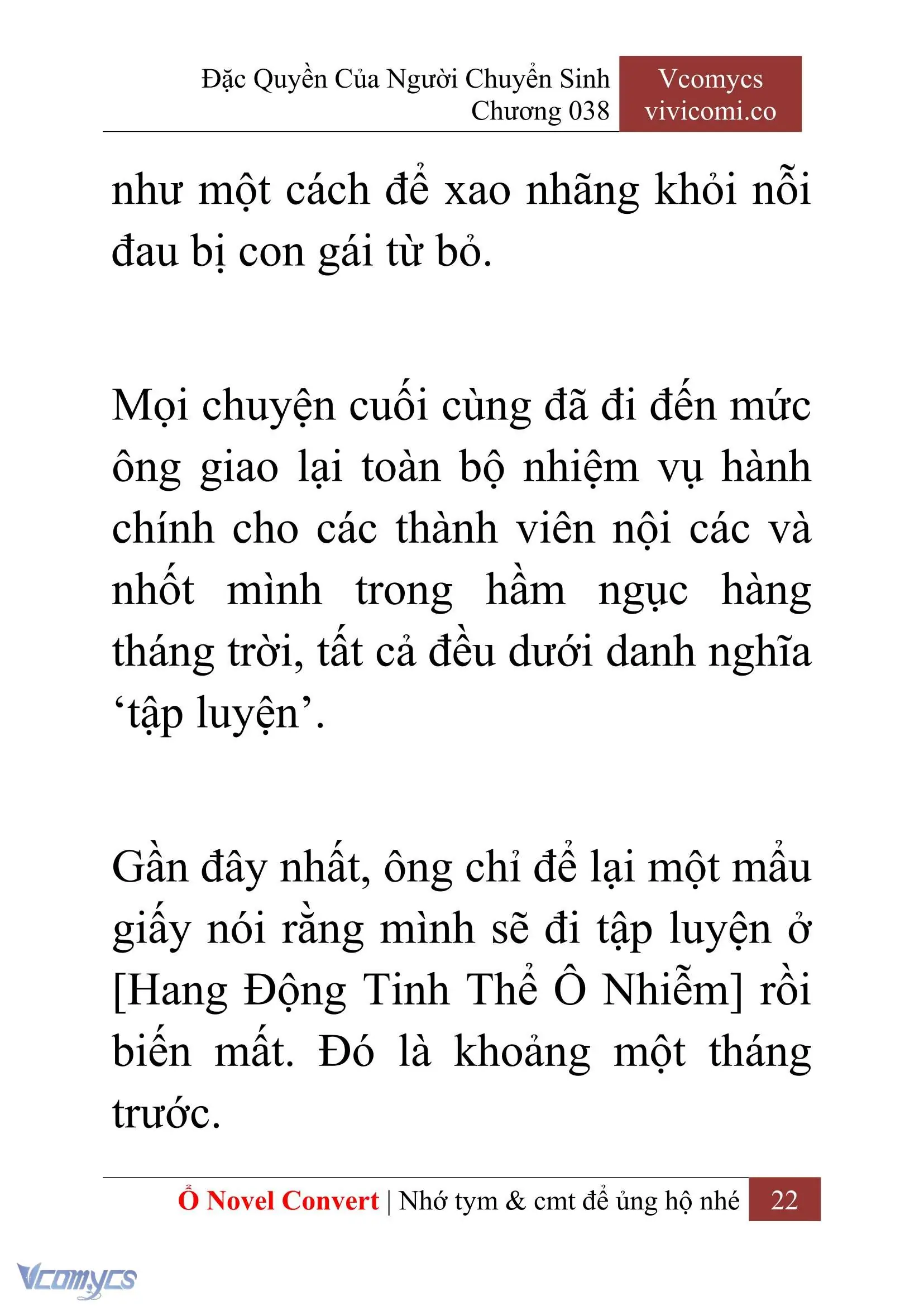[Novel] Đặc Quyền Của Người Chuyển Sinh Chapter 38 - Trang 24