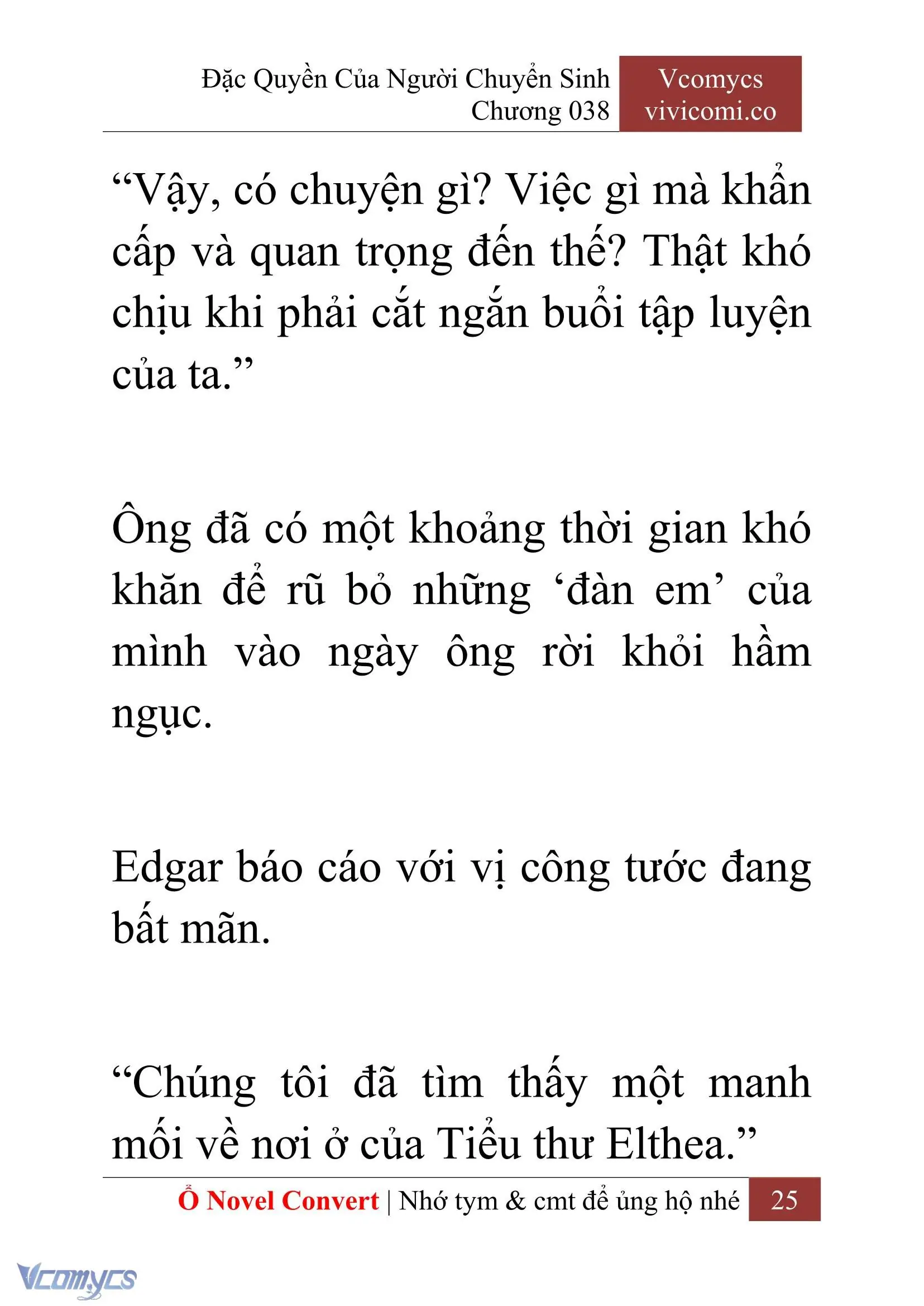 [Novel] Đặc Quyền Của Người Chuyển Sinh Chapter 38 - Trang 27