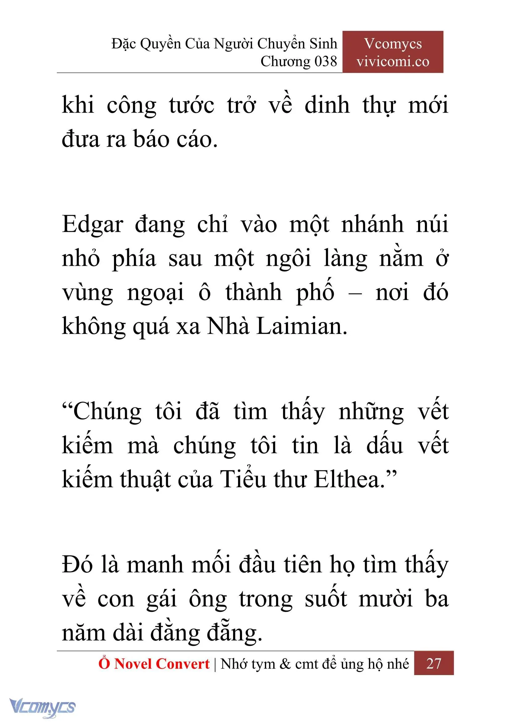[Novel] Đặc Quyền Của Người Chuyển Sinh Chapter 38 - Trang 29
