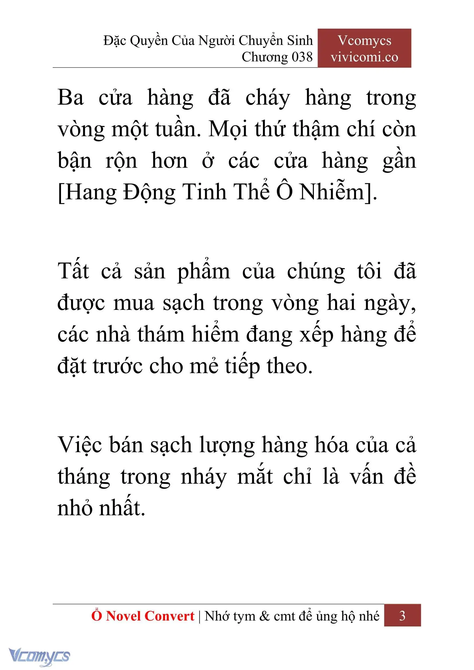 [Novel] Đặc Quyền Của Người Chuyển Sinh Chapter 38 - Trang 6