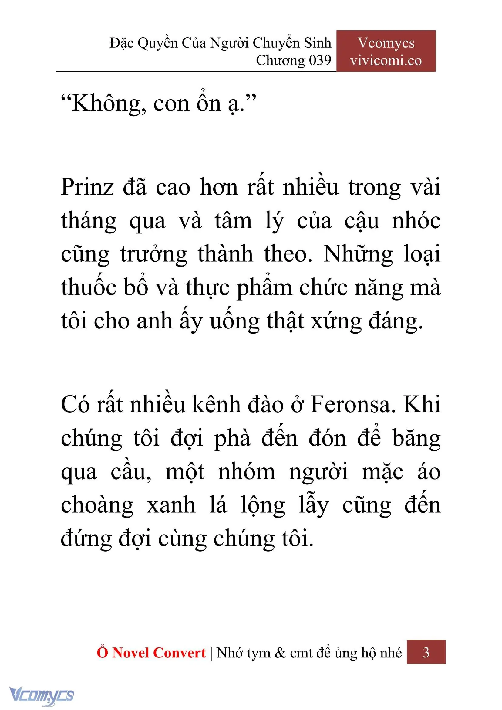 [Novel] Đặc Quyền Của Người Chuyển Sinh Chapter 39 - Trang 6