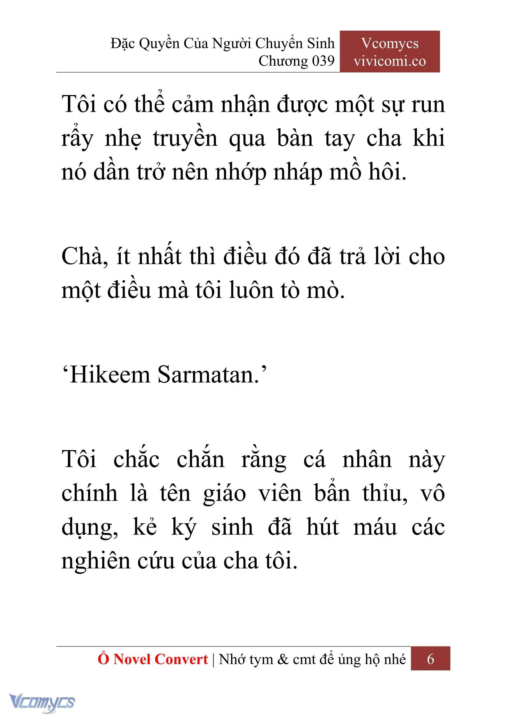 [Novel] Đặc Quyền Của Người Chuyển Sinh Chapter 39 - Trang 9