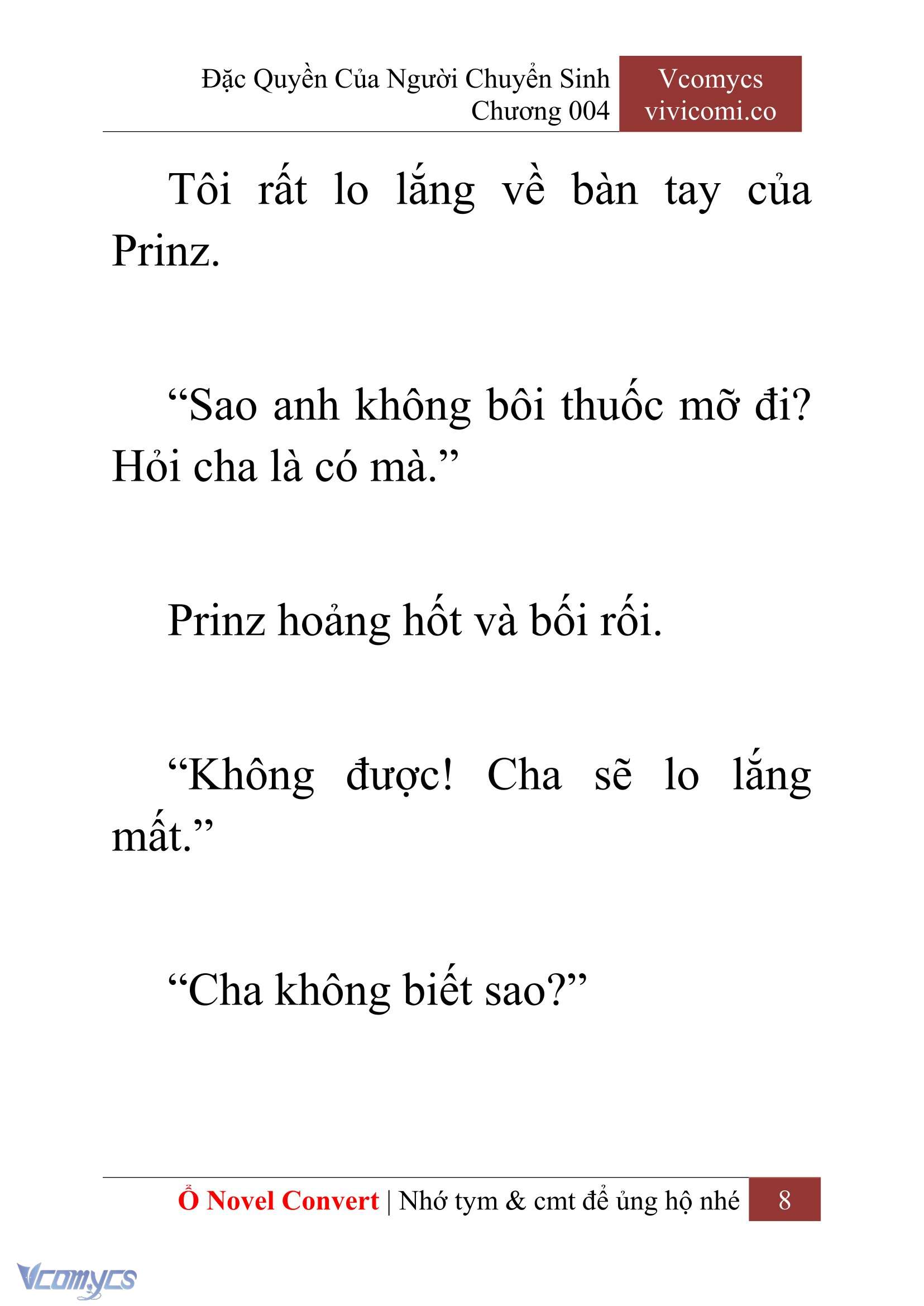 [Novel] Đặc Quyền Của Người Chuyển Sinh Chapter 4 - Trang 11