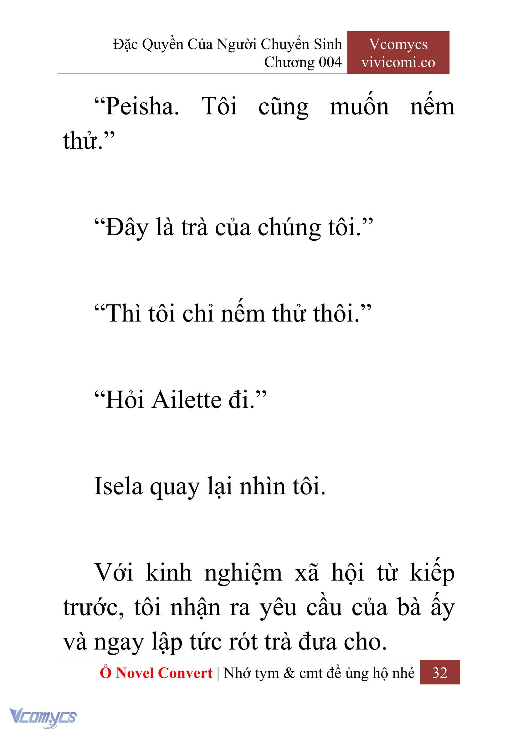 [Novel] Đặc Quyền Của Người Chuyển Sinh Chapter 4 - Trang 34