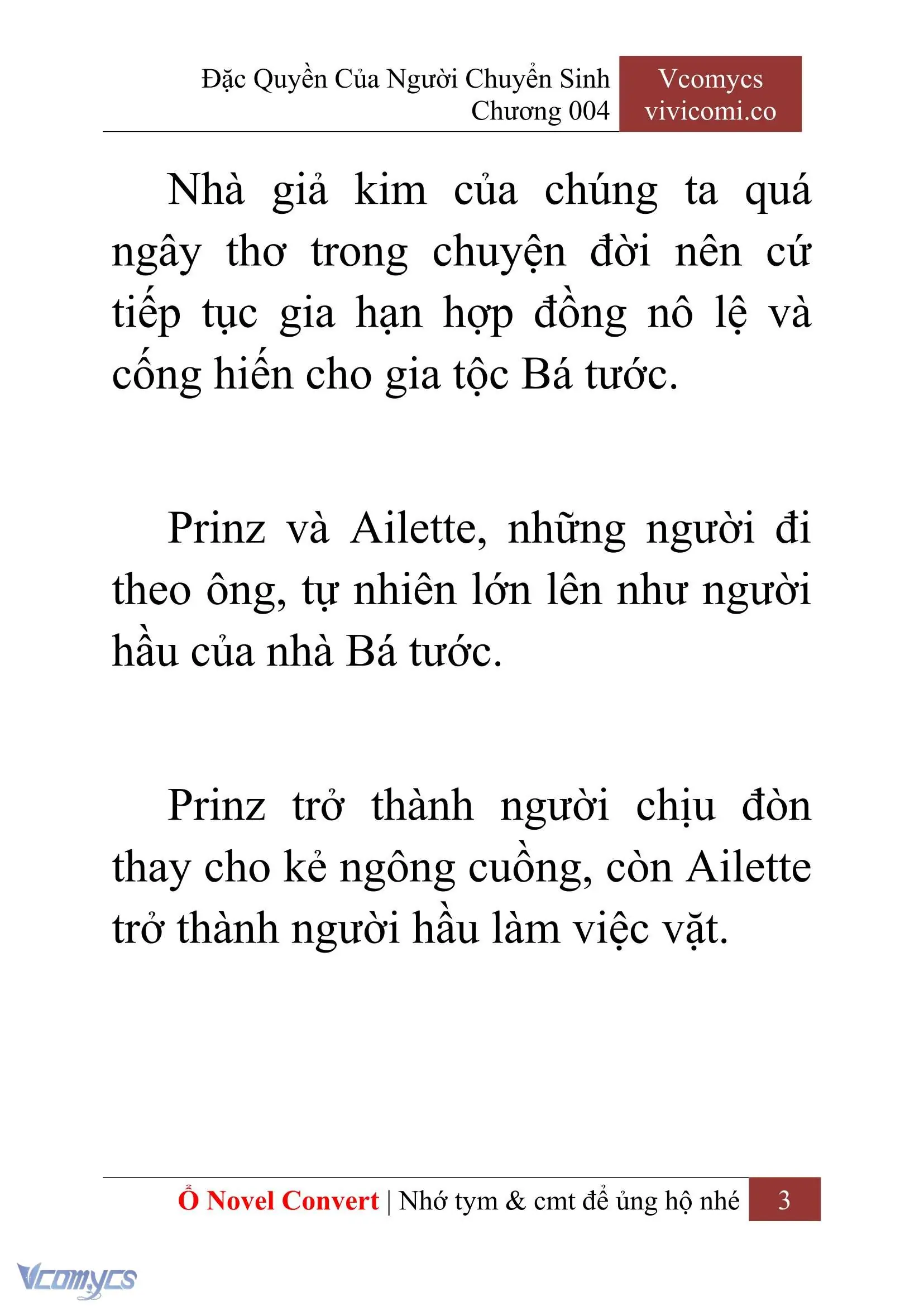 [Novel] Đặc Quyền Của Người Chuyển Sinh Chapter 4 - Trang 6