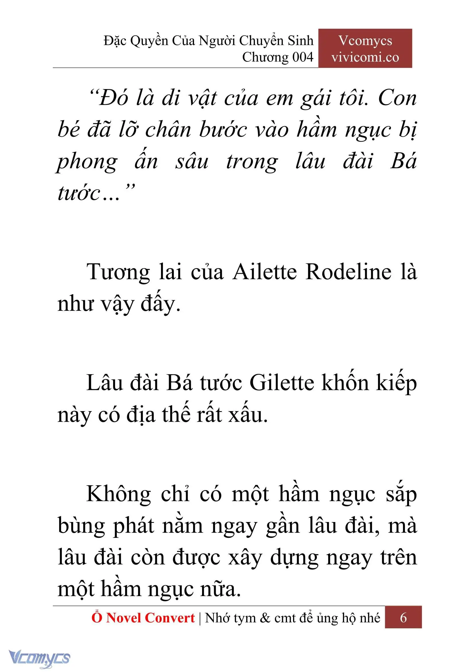 [Novel] Đặc Quyền Của Người Chuyển Sinh Chapter 4 - Trang 9