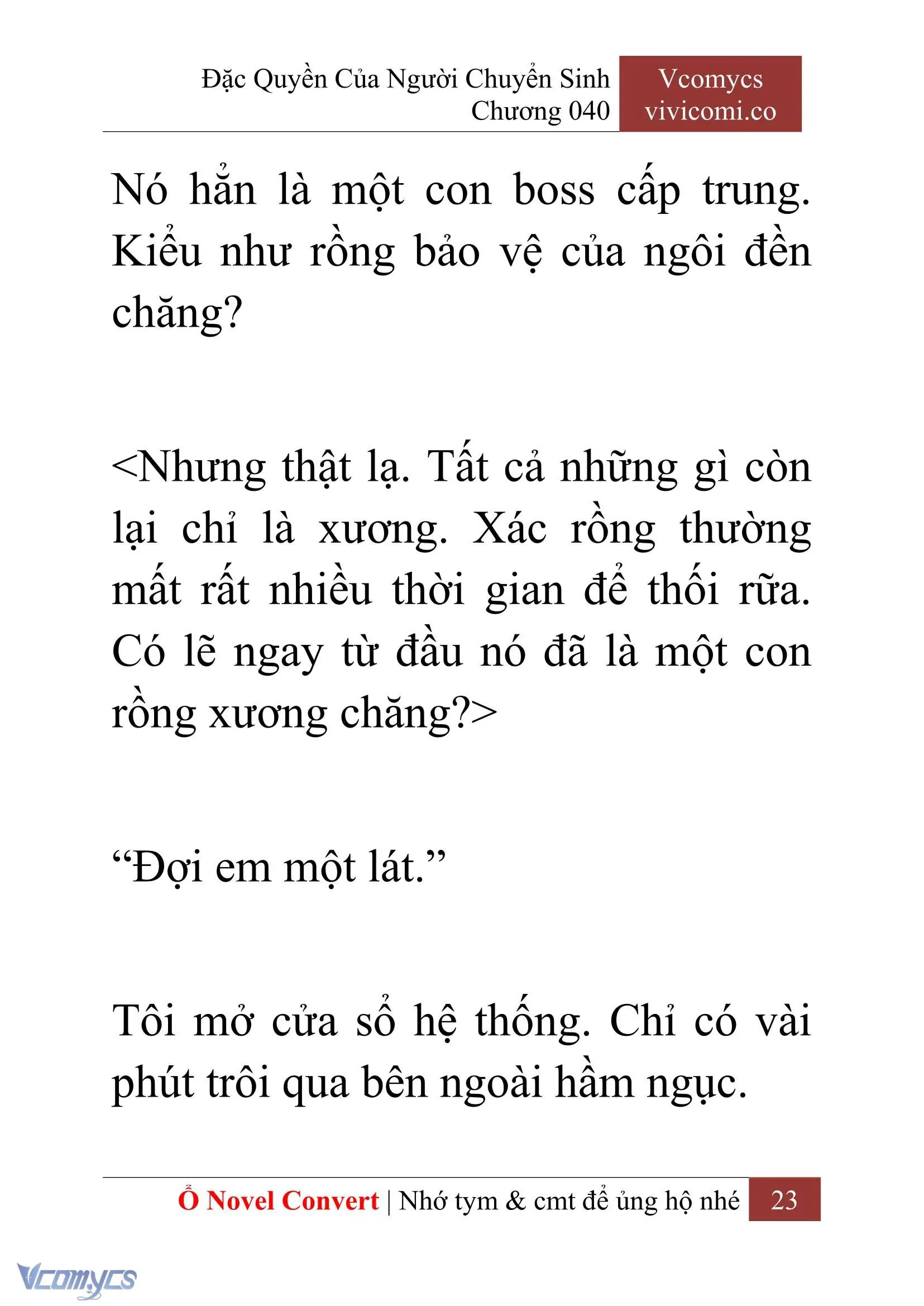 [Novel] Đặc Quyền Của Người Chuyển Sinh Chapter 40 - Trang 26