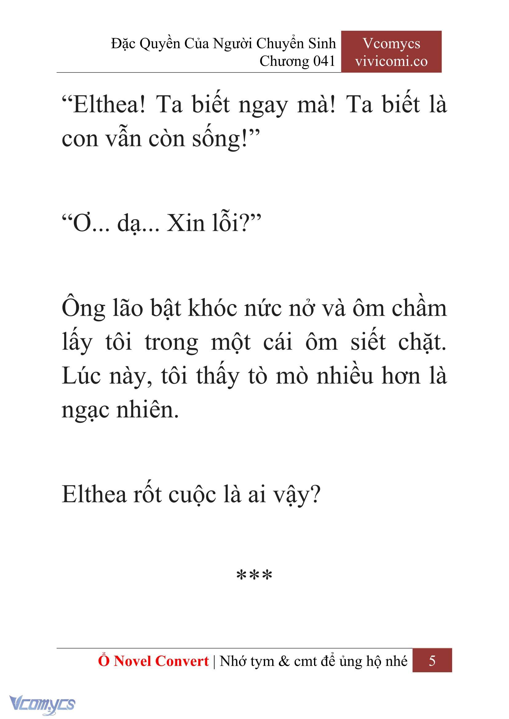 [Novel] Đặc Quyền Của Người Chuyển Sinh Chapter 41 - Trang 8