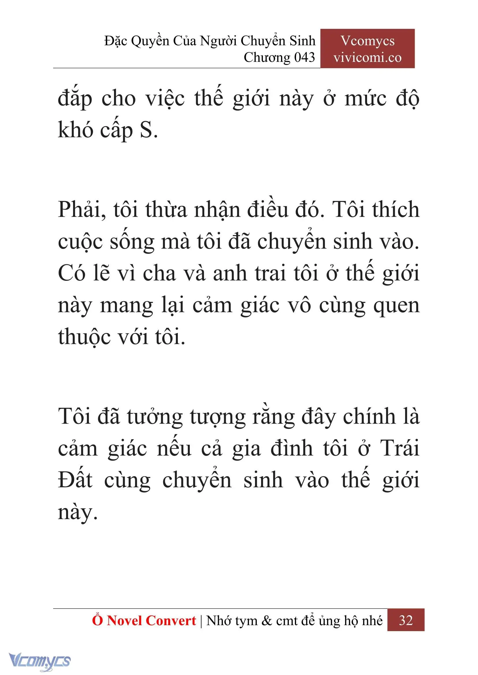 [Novel] Đặc Quyền Của Người Chuyển Sinh Chapter 43 - Trang 34