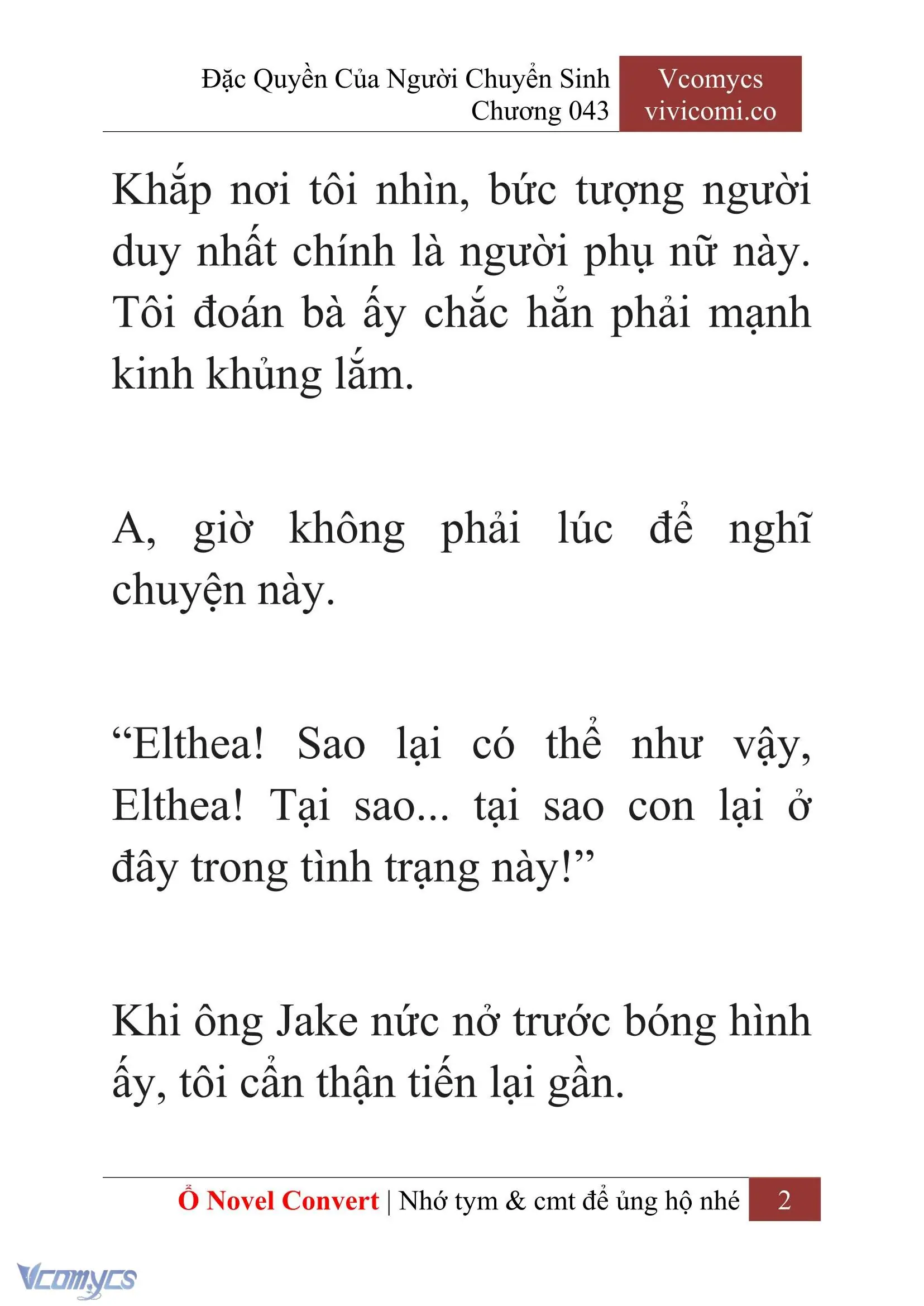 [Novel] Đặc Quyền Của Người Chuyển Sinh Chapter 43 - Trang 5